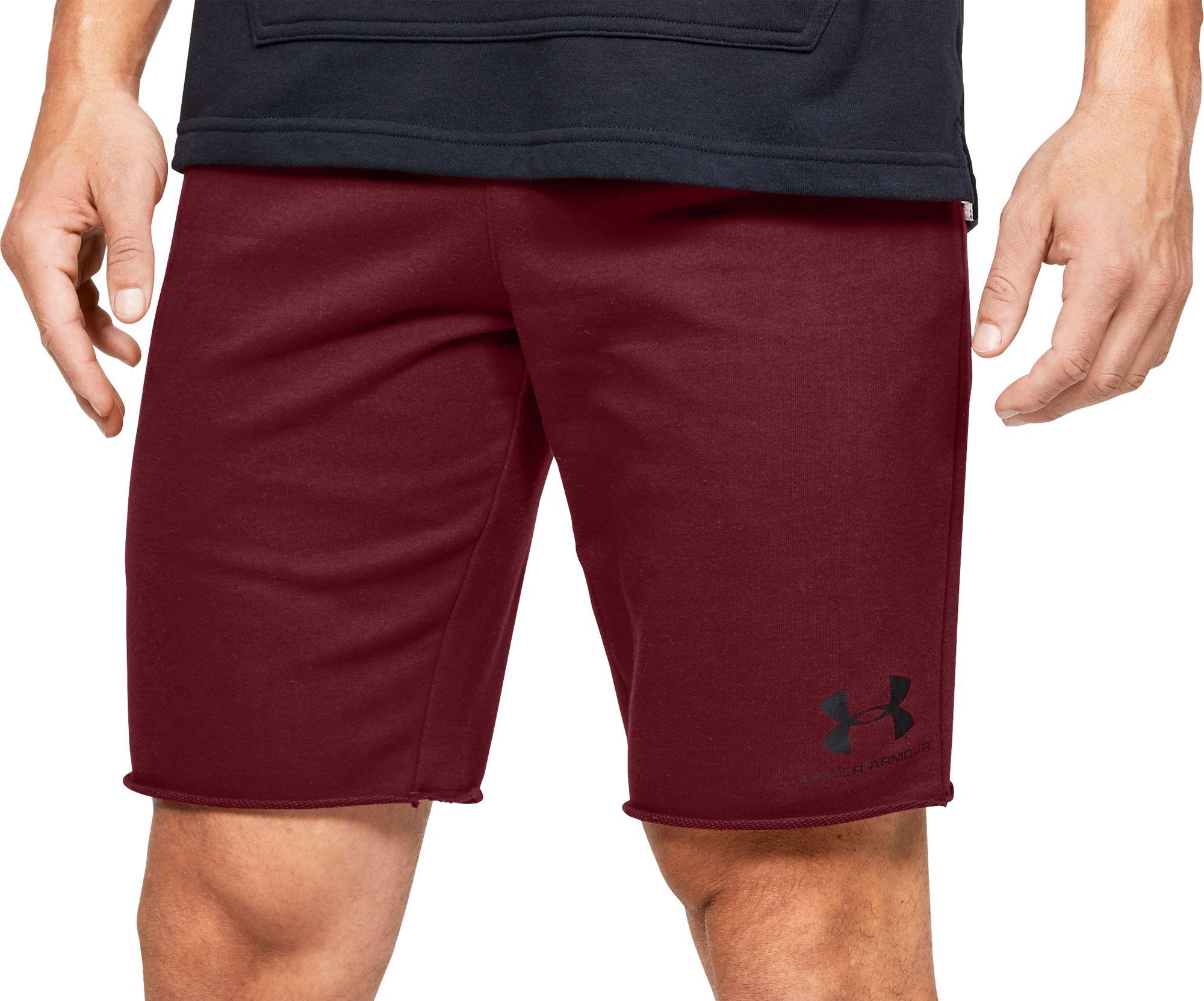 under armour terry fleece shorts