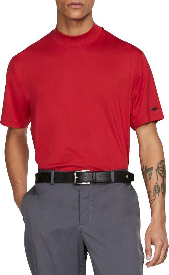 nike men's tiger woods mock neck golf polo