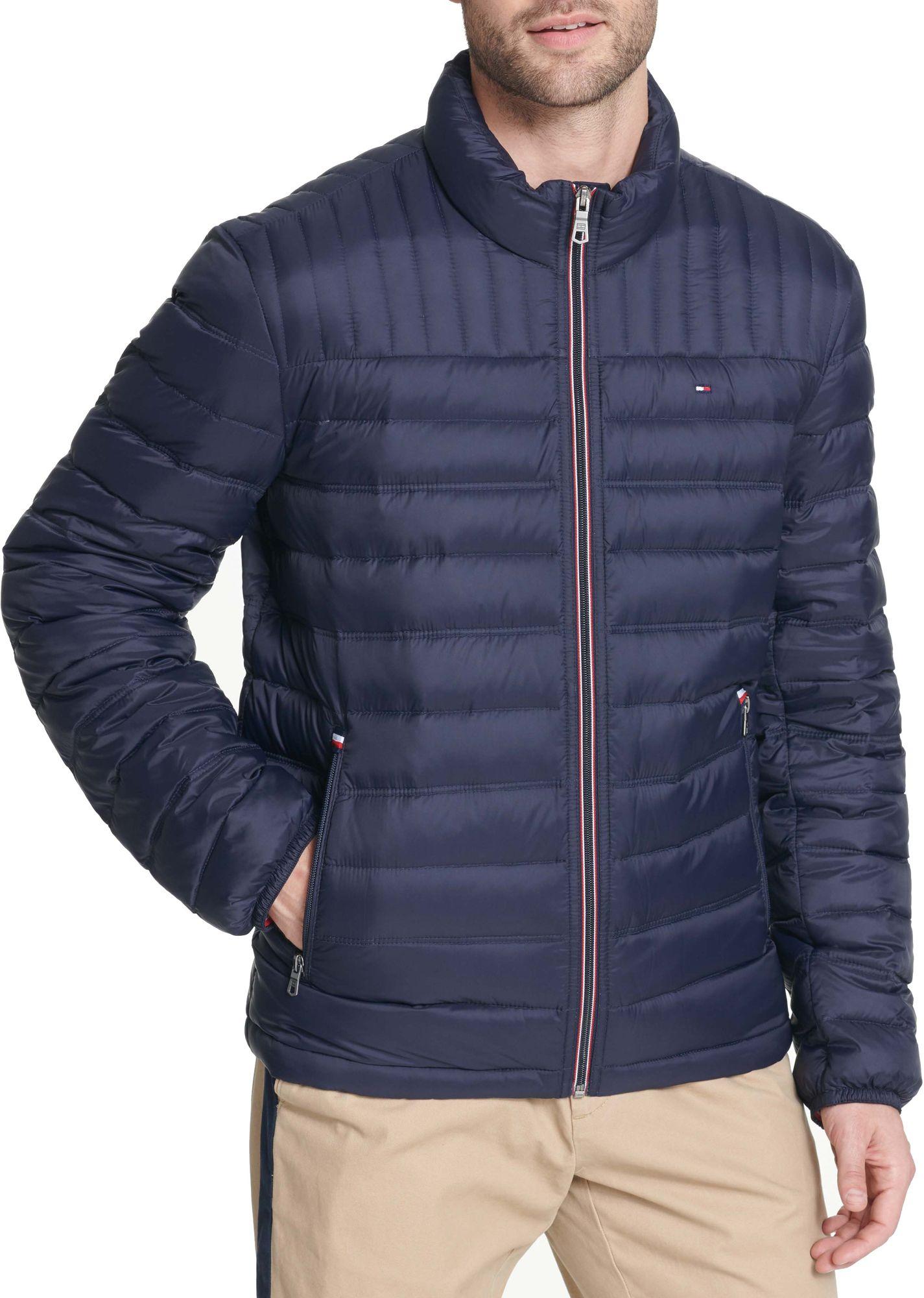 Tommy Hilfiger Packable Logo Quilted Down Jacket in Midnight (Blue) for ...