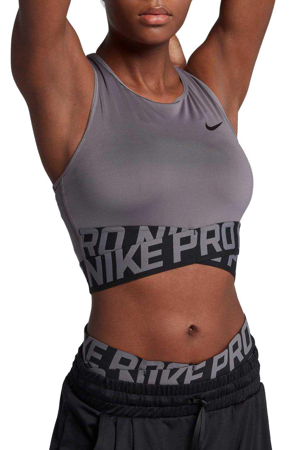 Nike Synthetic Pro Intertwist Crop Tank Top - Lyst