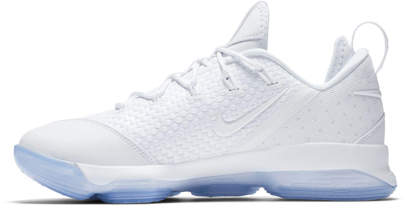 Nike Rubber Lebron 14 Low Basketball Shoes in White/White (White) for
