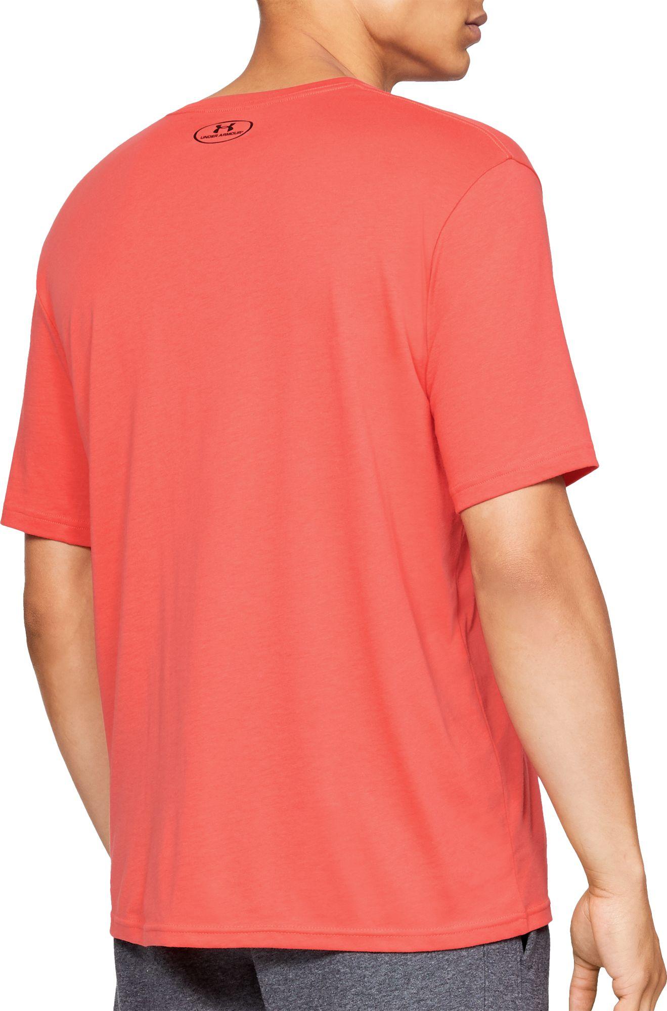 under armour charged cotton left chest men's logo tee