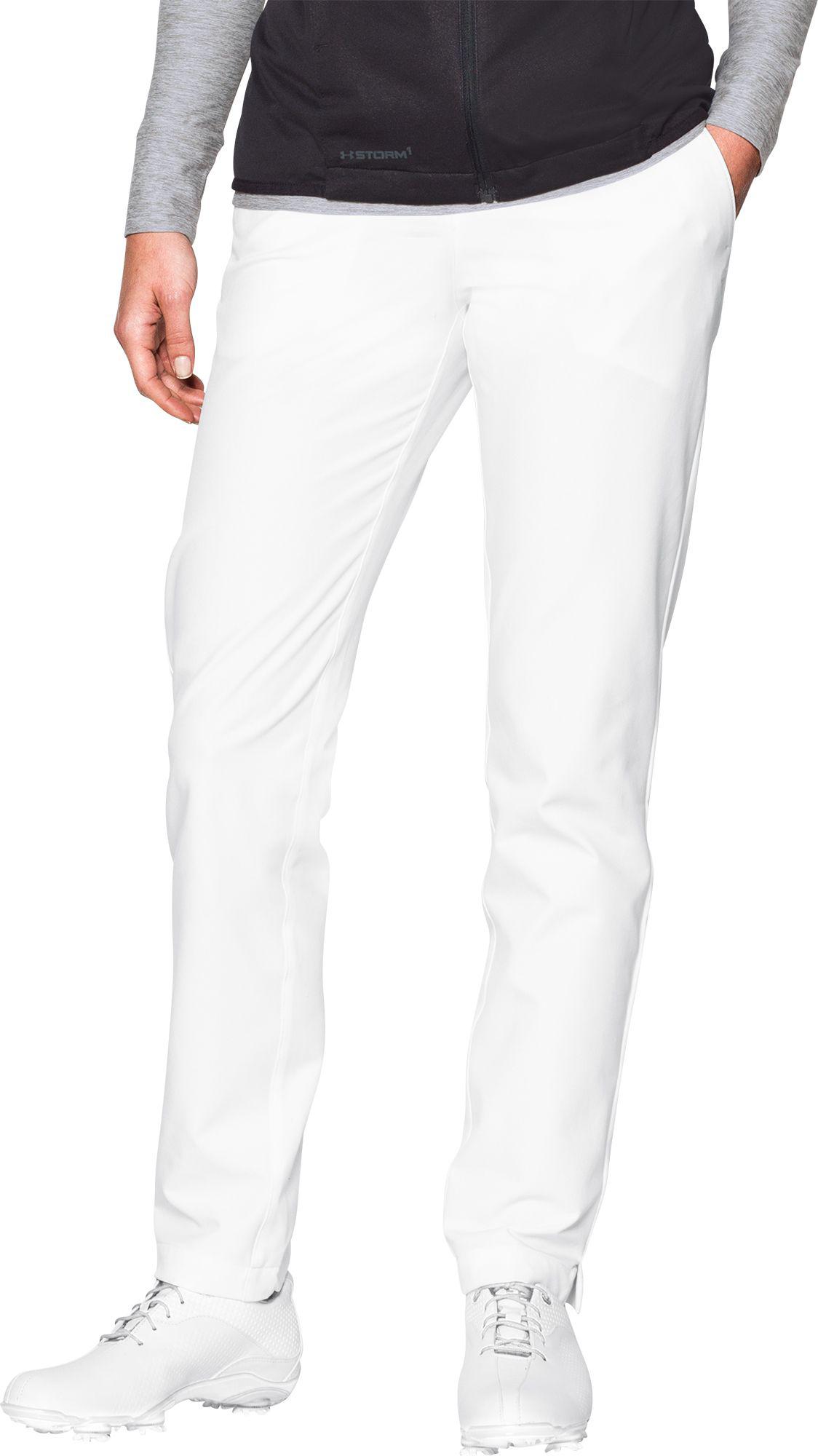 under armour golf pants white