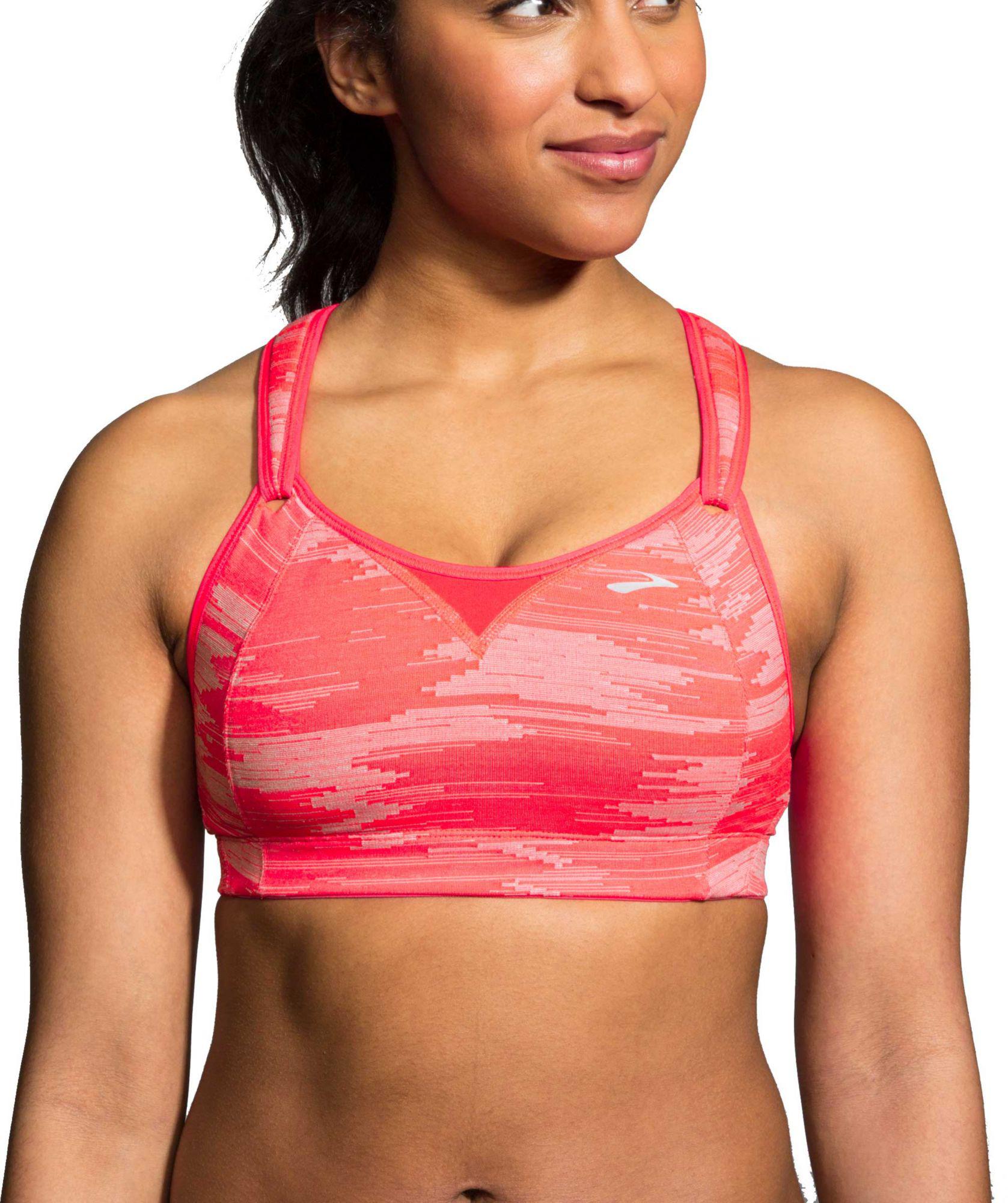 Brooks Rebound Racer Sports Bra In Pink Lyst