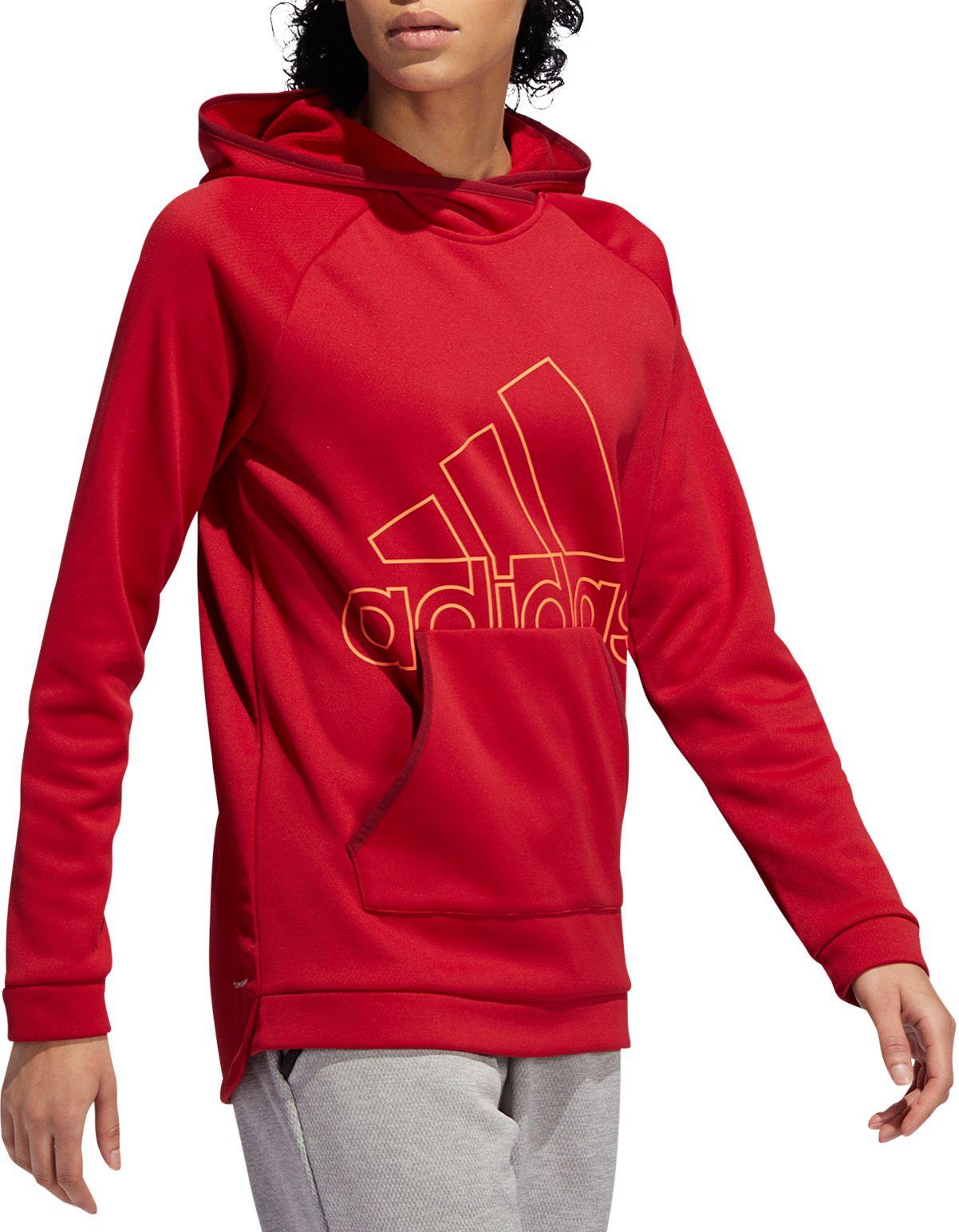 women's adidas team issue badge of sport hoodie
