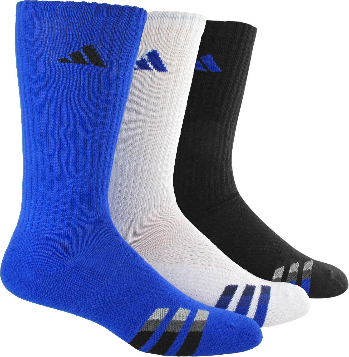 adidas Cotton Cushioned Color Crew Socks 3 Pack in Blue for Men Lyst