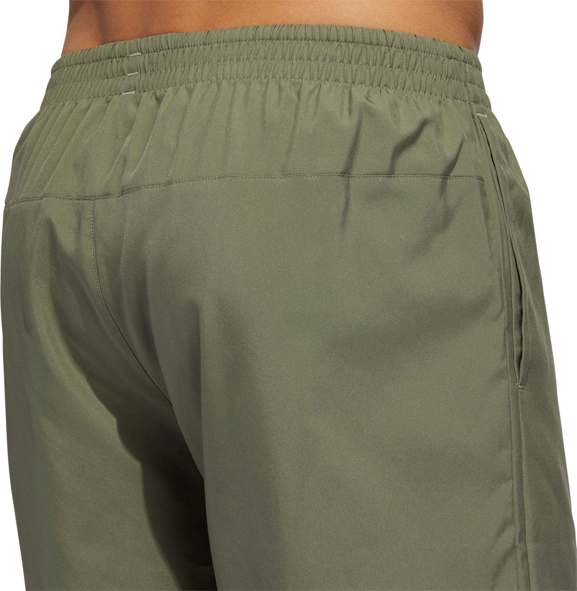 adidas green running shorts