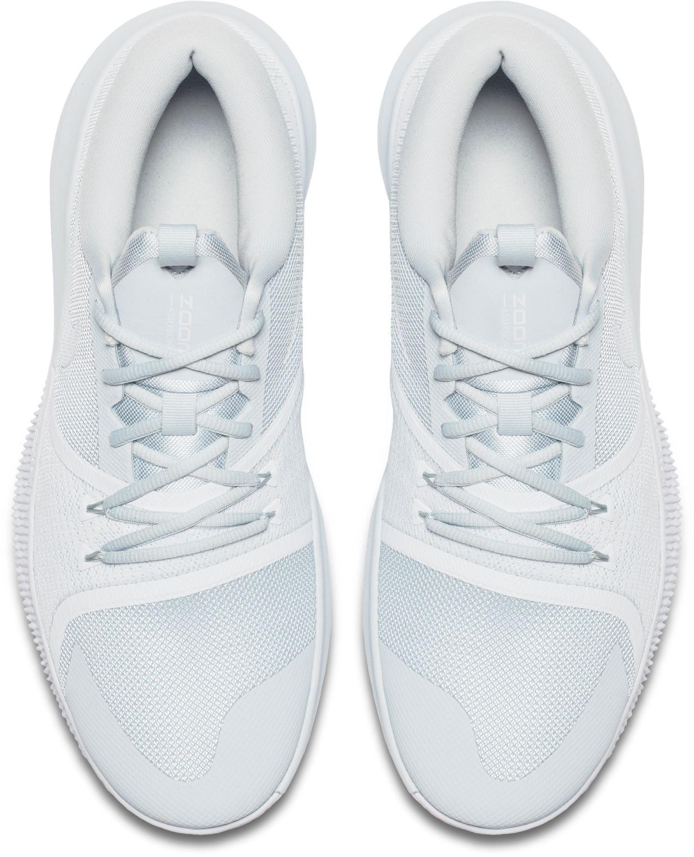 Nike Rubber Zoom Assersion Basketball Shoes in White for Men | Lyst