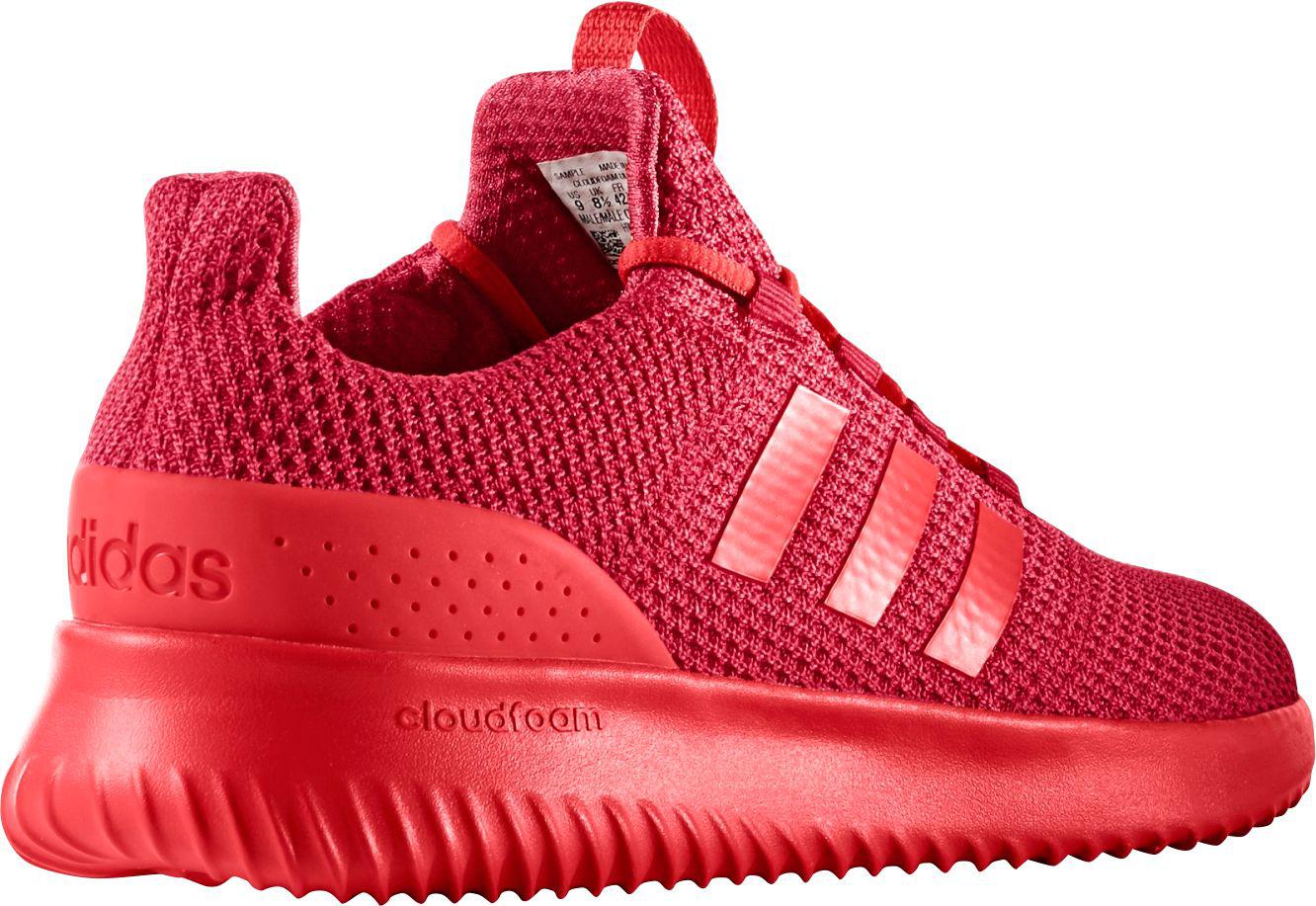 red adidas cloudfoam shoes cheap online