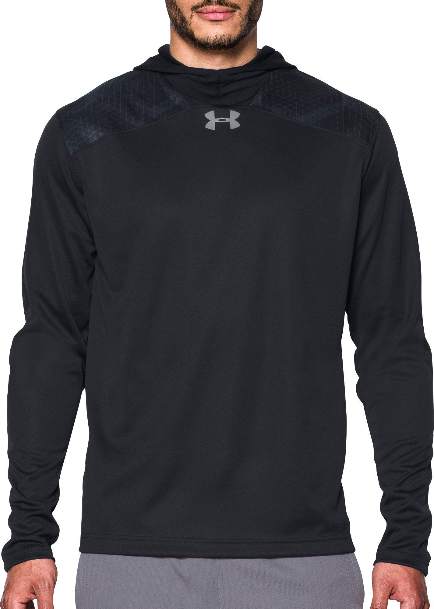 Under Armour Synthetic Select Shooting Hooded Long Sleeve Basketball Shirt  in Black/Black/Steel (Black) for Men | Lyst