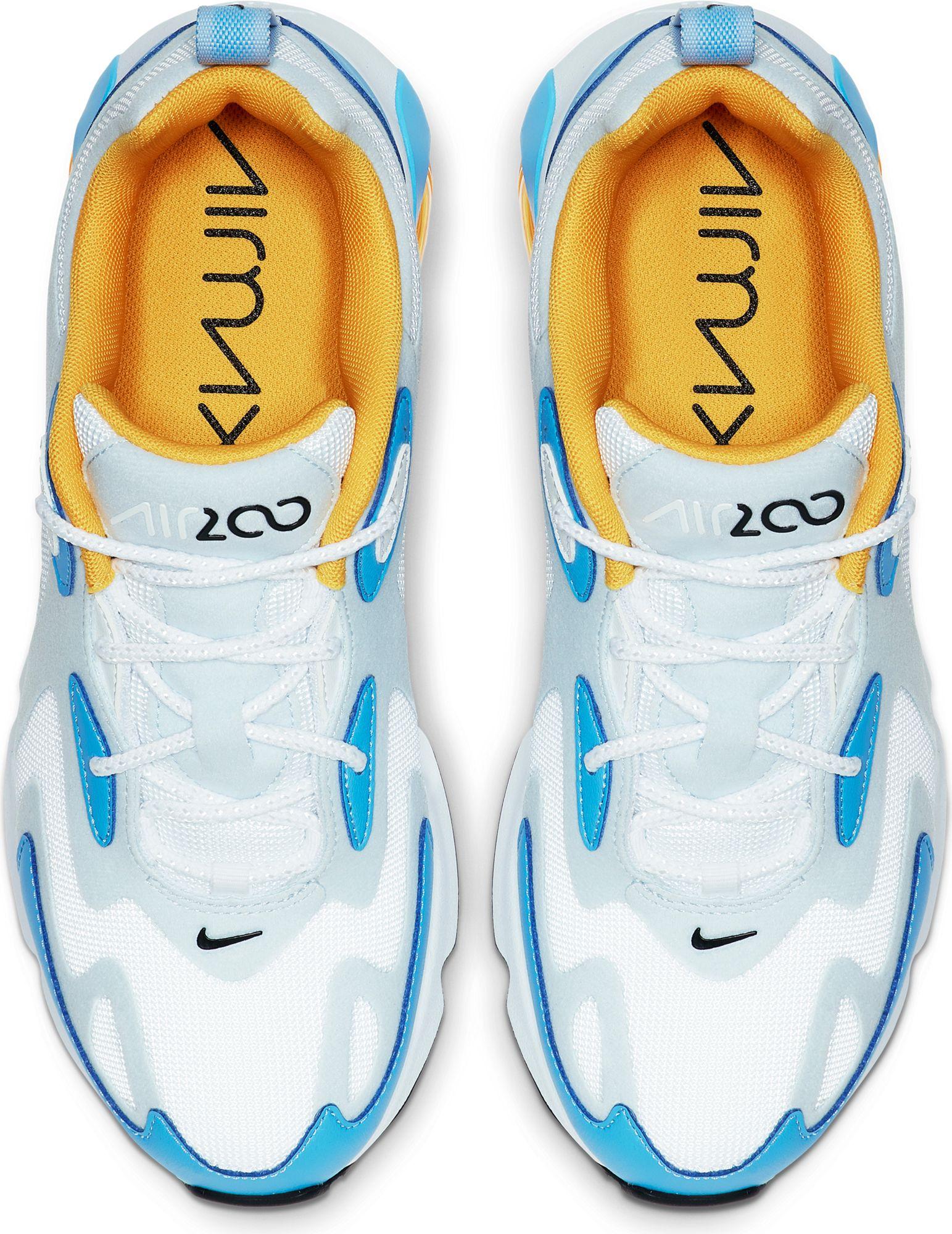 Nike Air Max 200 Shoes in White/Blue 