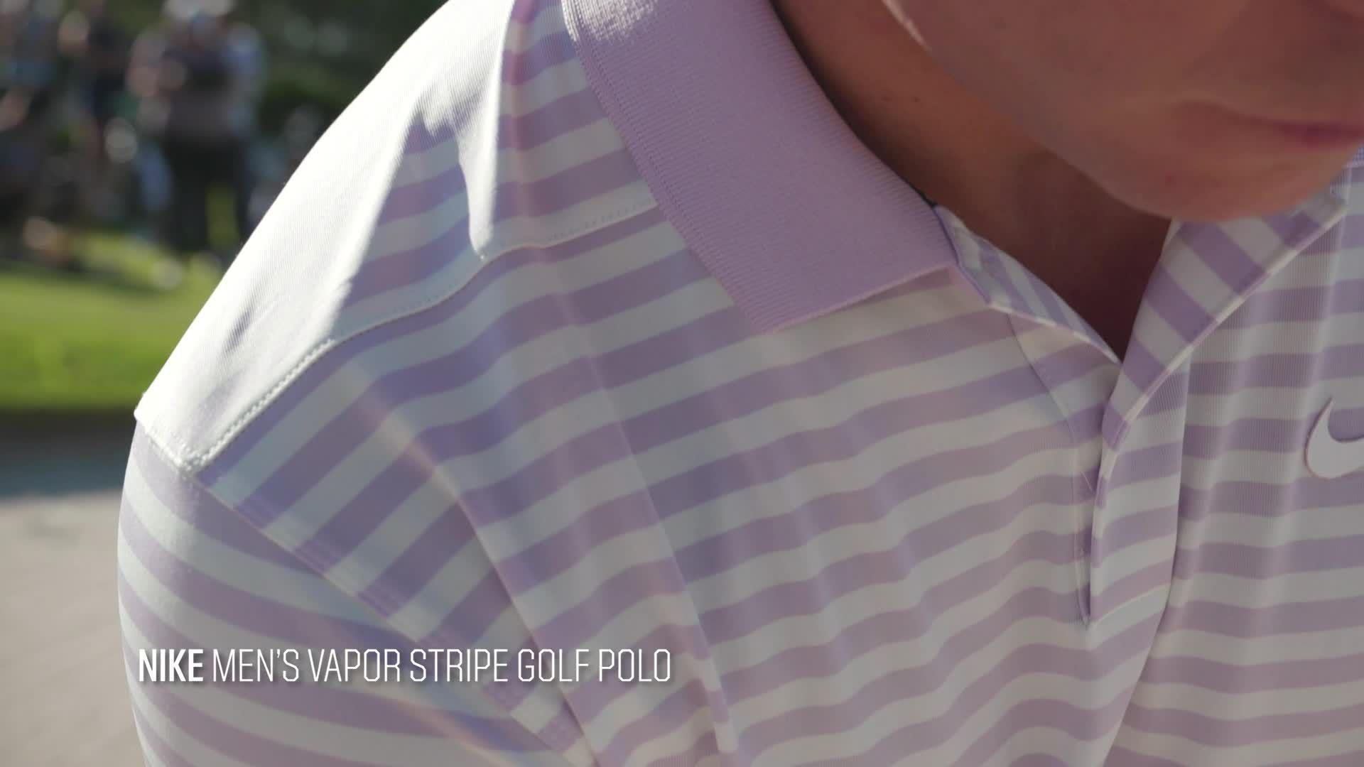 nike men's dry victory stripe polo golf shirt
