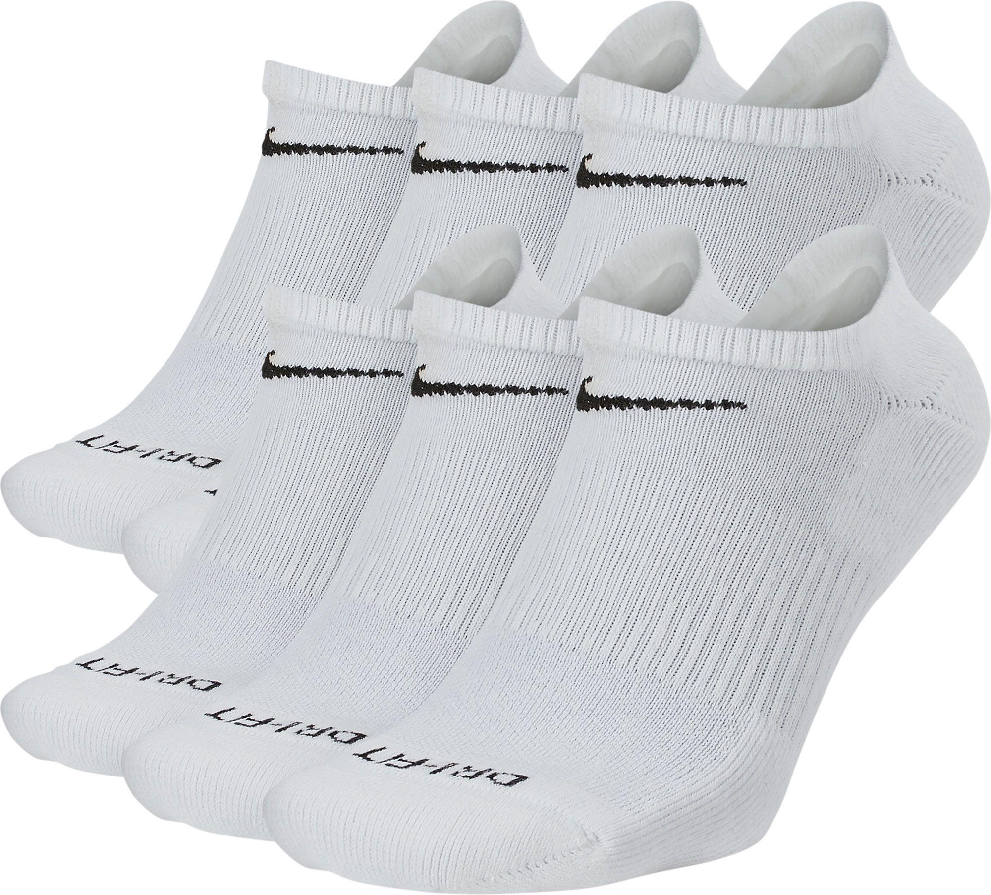 Nike Dri-fit Everyday Plus Cushion Training No-show Socks - 6 Pack in ...