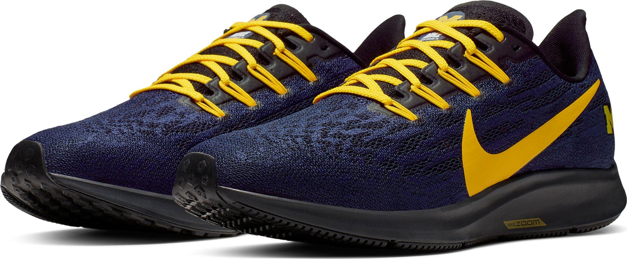 Nike Michigan Air Zoom Pegasus 36 Running Shoes in Navy/Gold (Blue) for Men  | Lyst