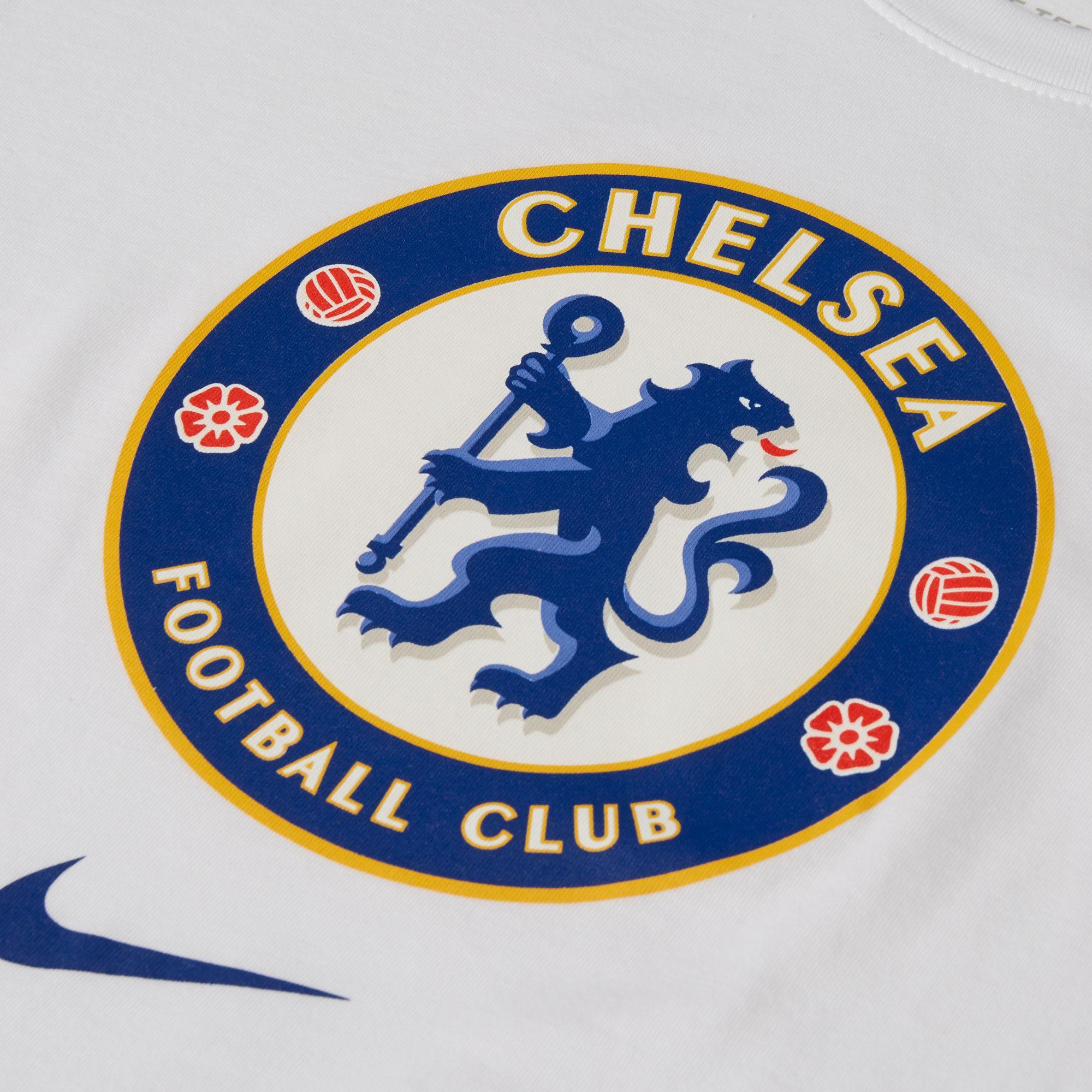 Nike Chelsea Fc '19 Crest White T-shirt for Men - Lyst