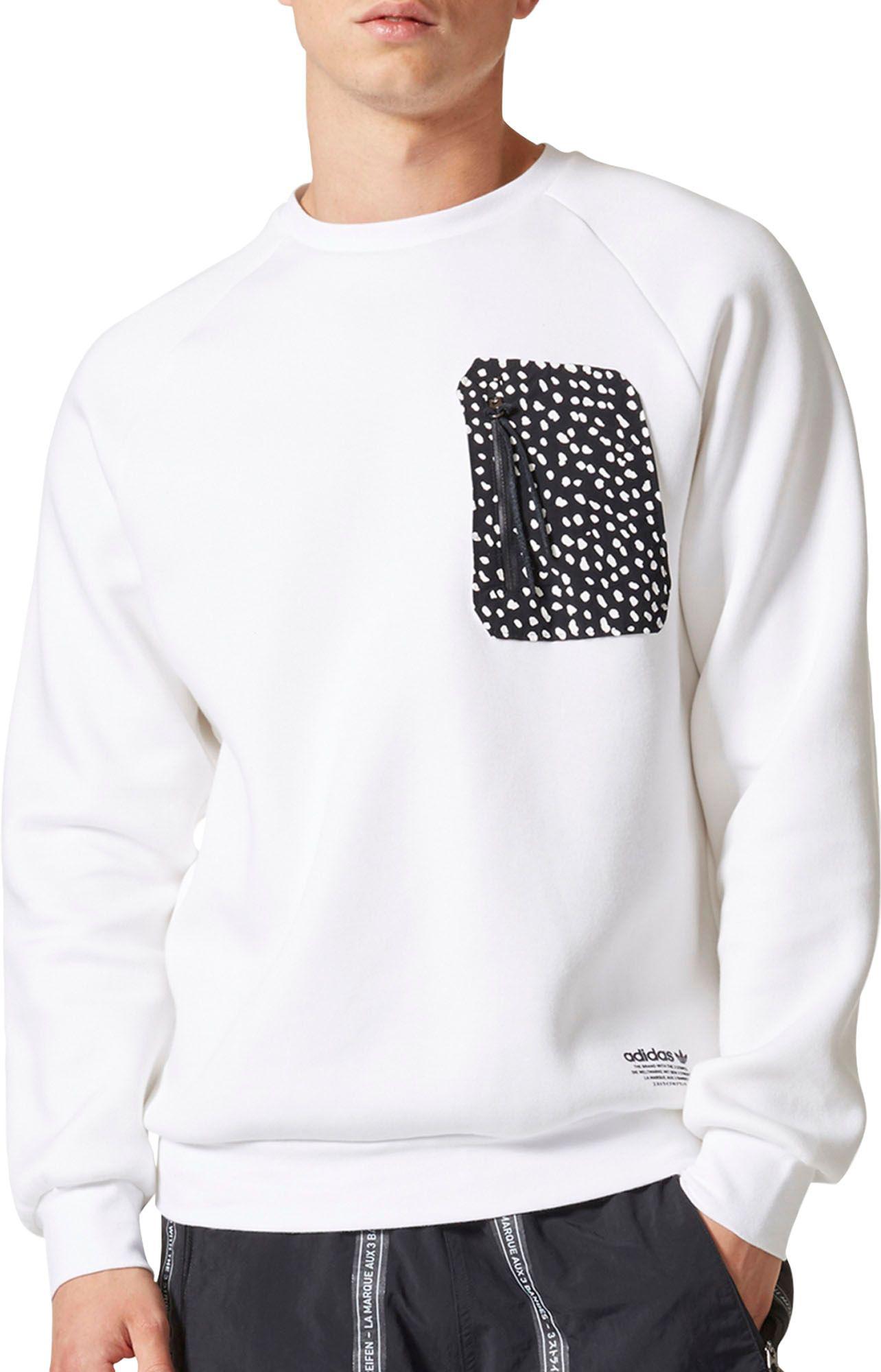 adidas nmd crew sweatshirt white
