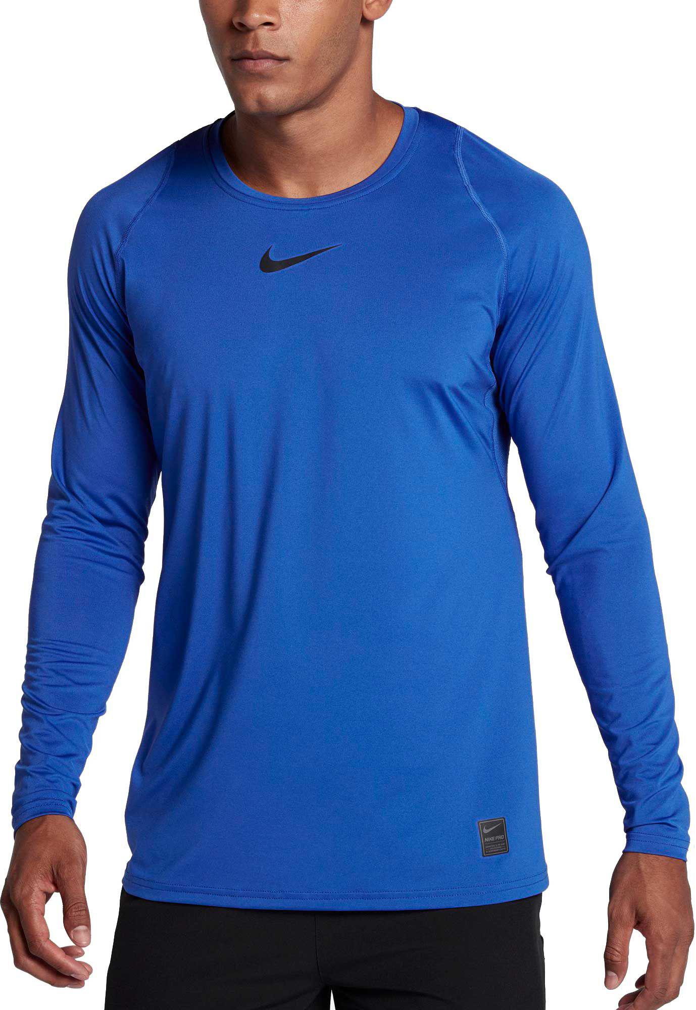 Nike Synthetic Pro Long Sleeve Fitted Shirt in Black for Men - Lyst