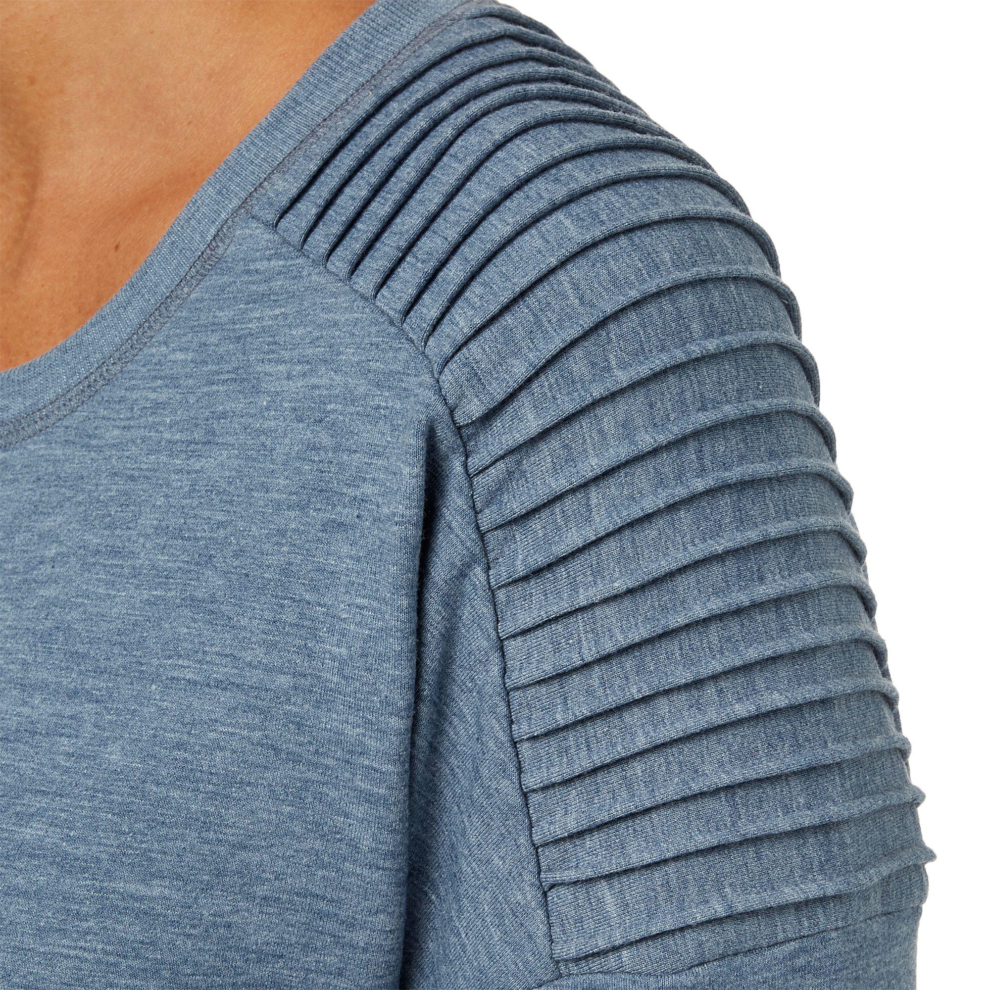 reebok women's side slit fleece sweatshirt