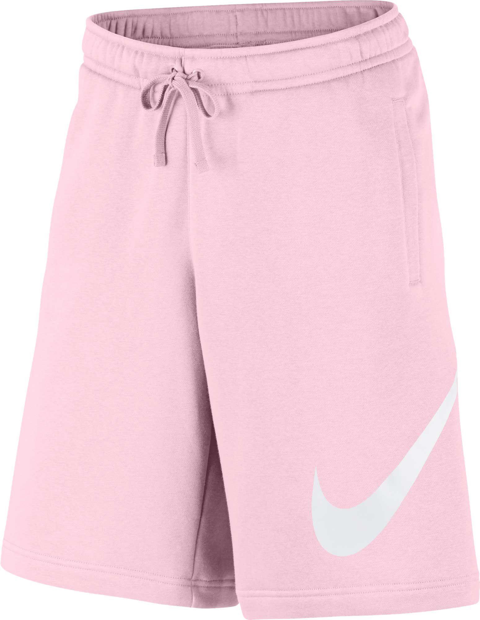 pink nike cotton shorts