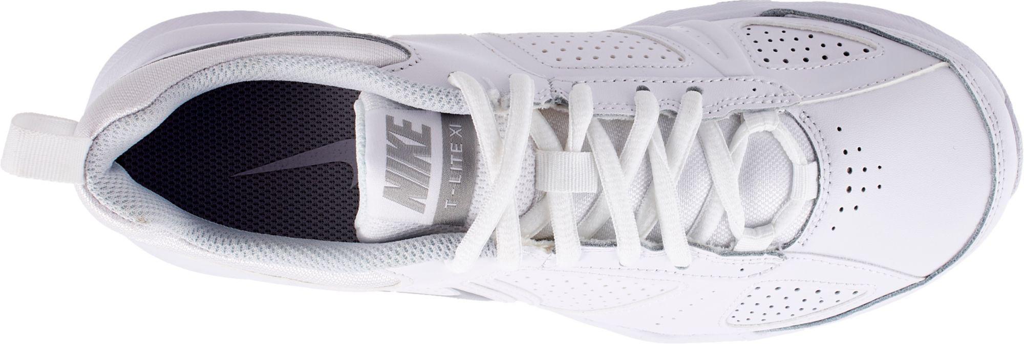 Nike Leather T-lite Xi Training Shoes in White/Grey (White) | Lyst