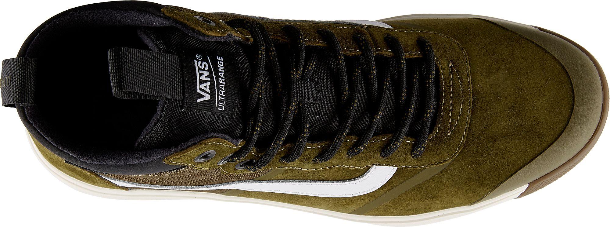 vans ultrarange olive green