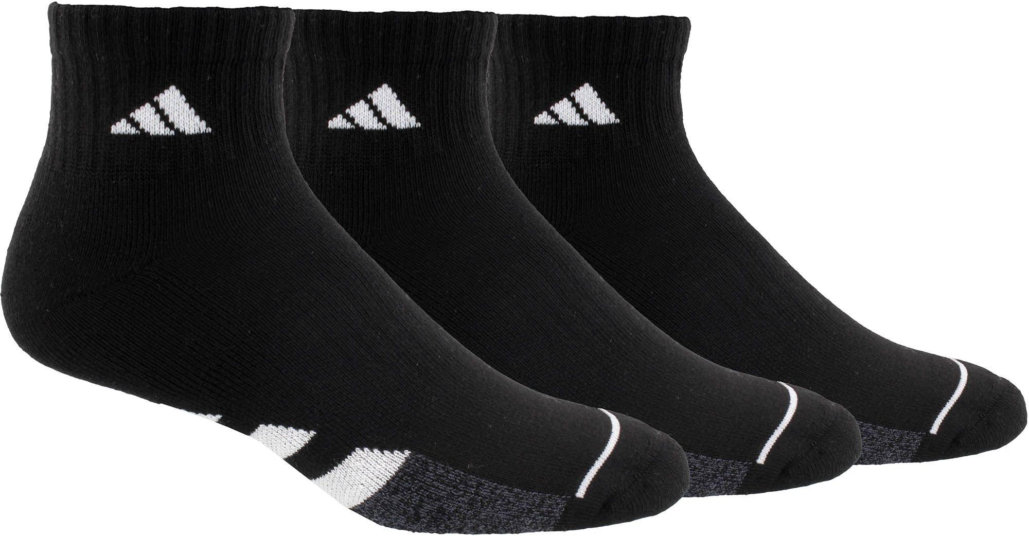 adidas Cushioned Ii Quarter Socks 3 Pack in Black for Men Lyst
