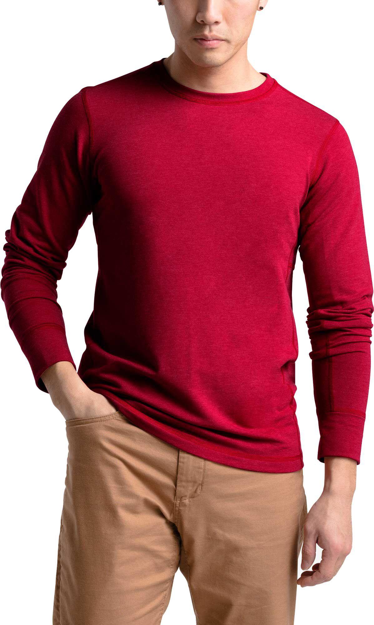 the north face men's long sleeve terry crew shirt