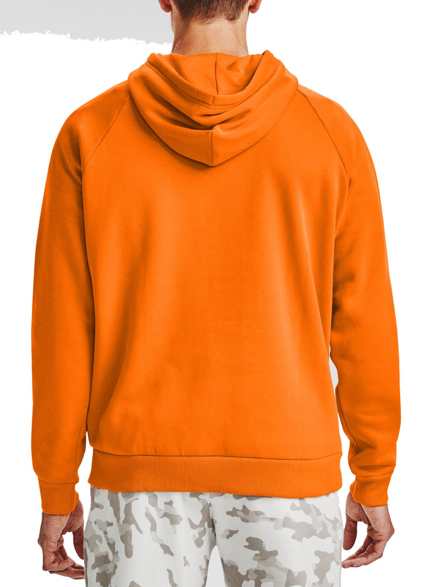 Under Armour Rival Fleece Big Logo Hoodie in Orange for Men Lyst