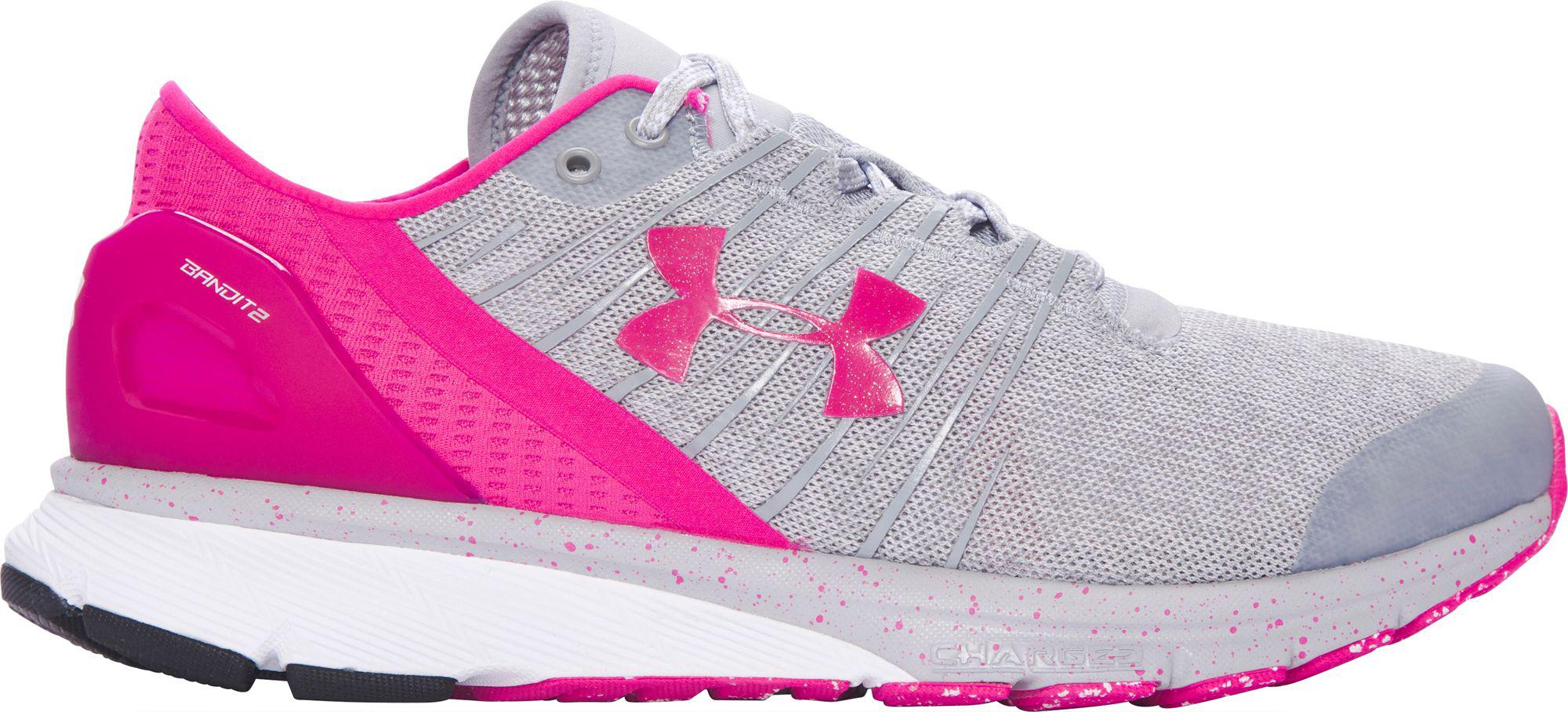 under armour pink running shoes