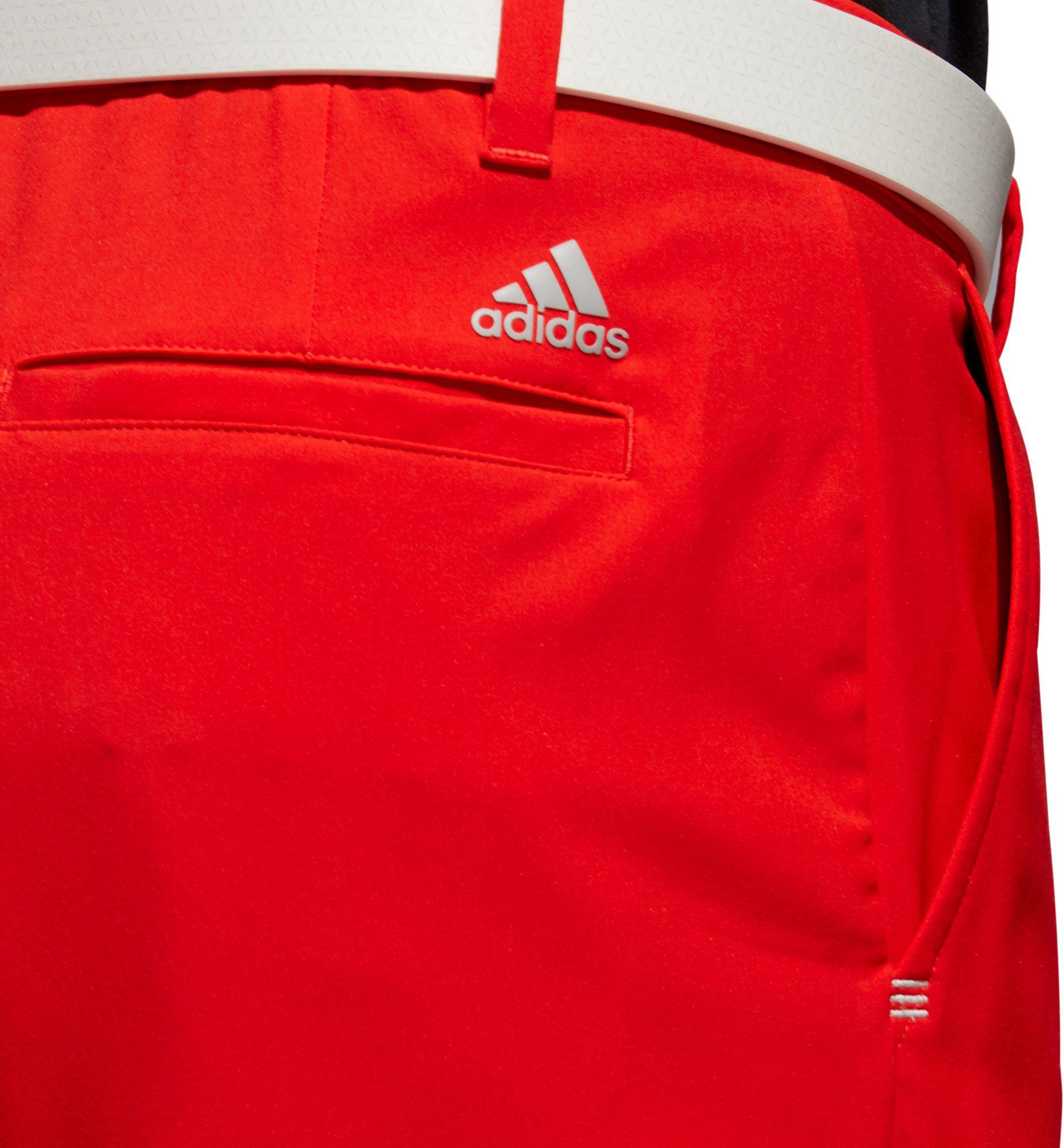 red adidas golf pants