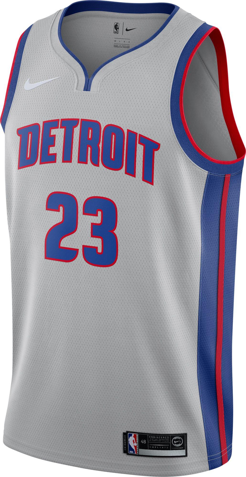 Nike Detroit Pistons Blake Griffin 23 Grey Drifit Statement Swingman