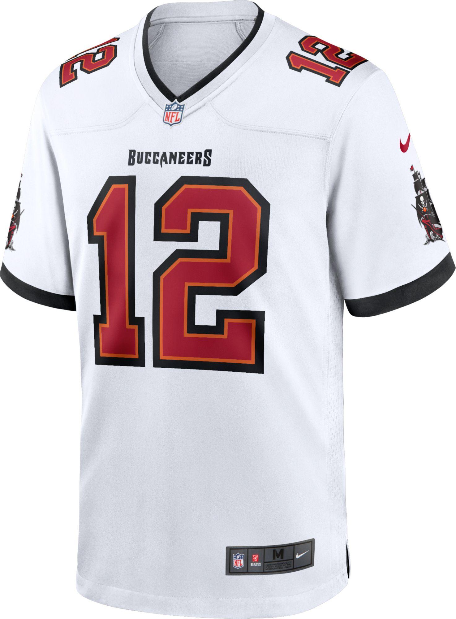 Nike Satin Tampa Bay Buccaneers Tom Brady #12 Away White Game Jersey for Men - Lyst