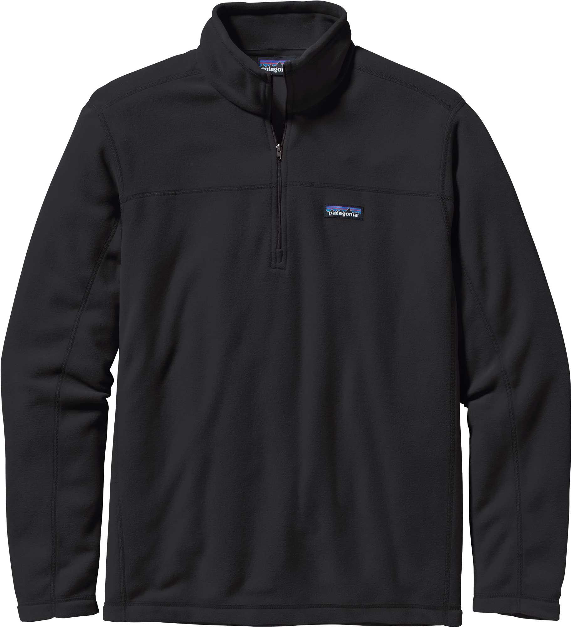 Patagonia Synthetic Micro D 1/4 Zip Pullover in Black for Men Lyst