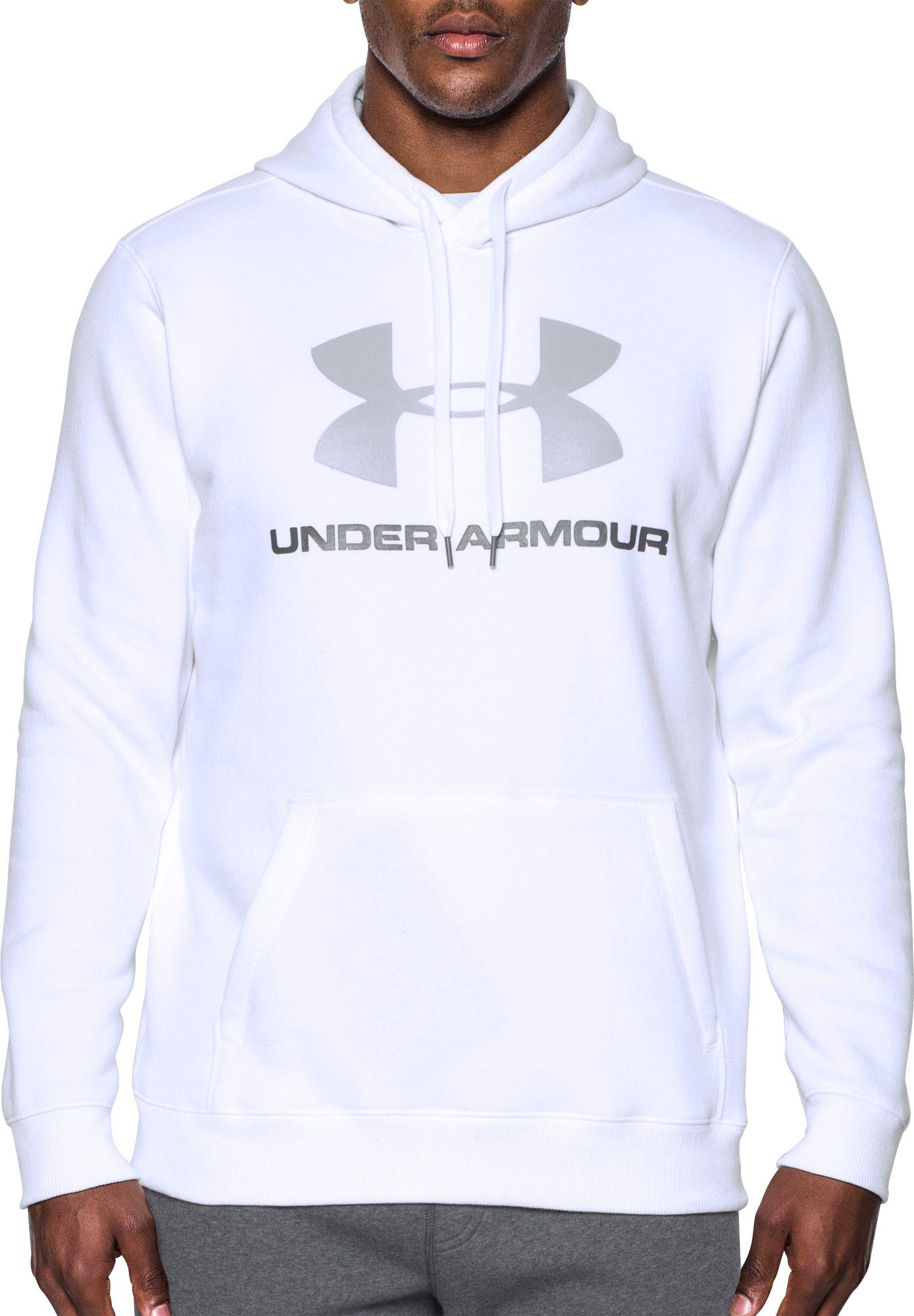under armor white hoodie
