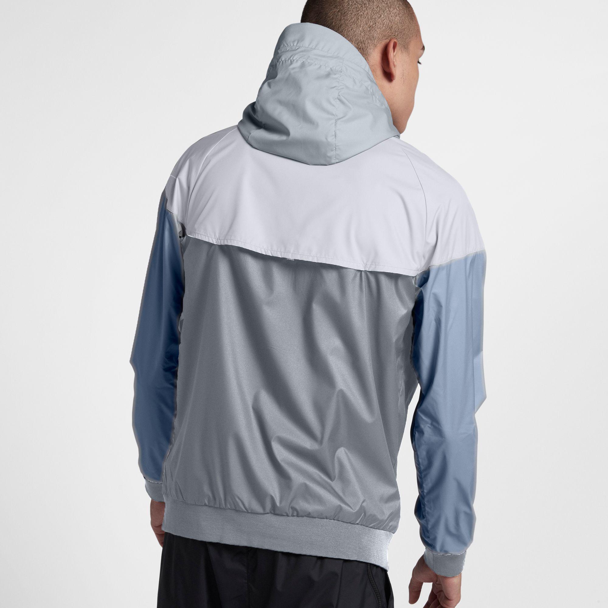 Nike Synthetic Windrunner Full Zip Jacket in White for Men - Lyst