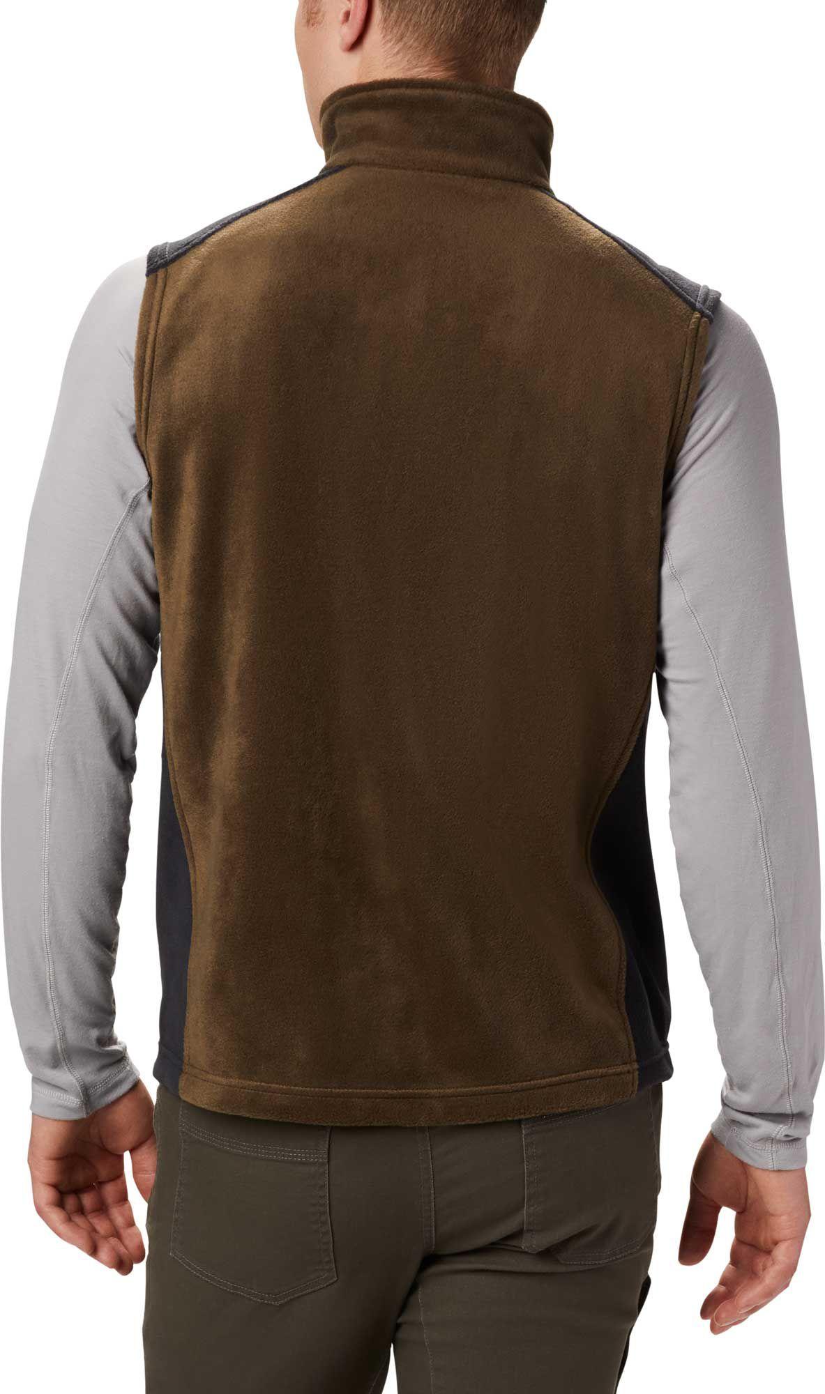 Columbia Steens Mountain Fleece Vest in Olive Green, Black (Green) for