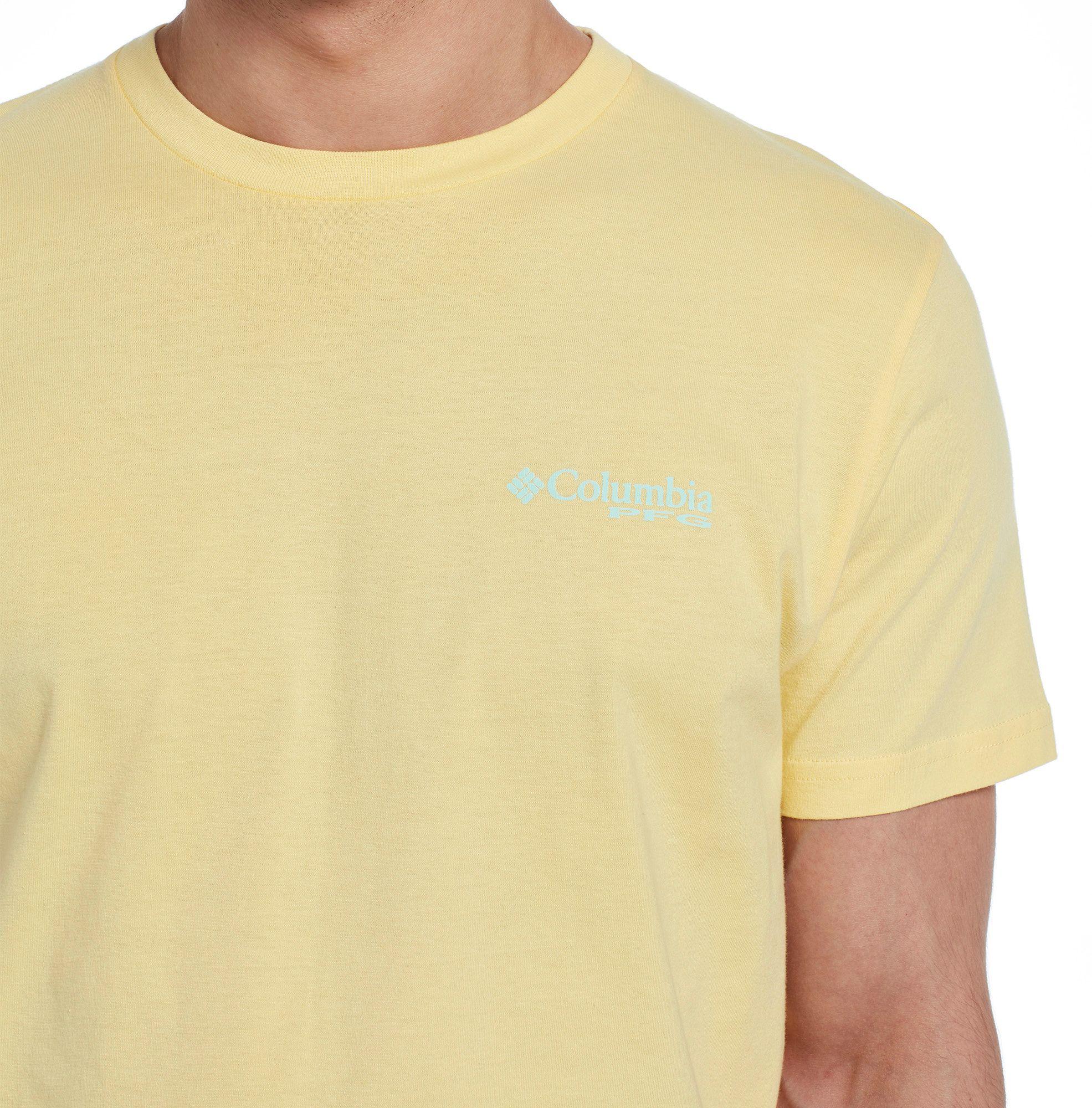 Columbia Cotton Pfg Triangle T-shirt in Yellow for Men - Lyst