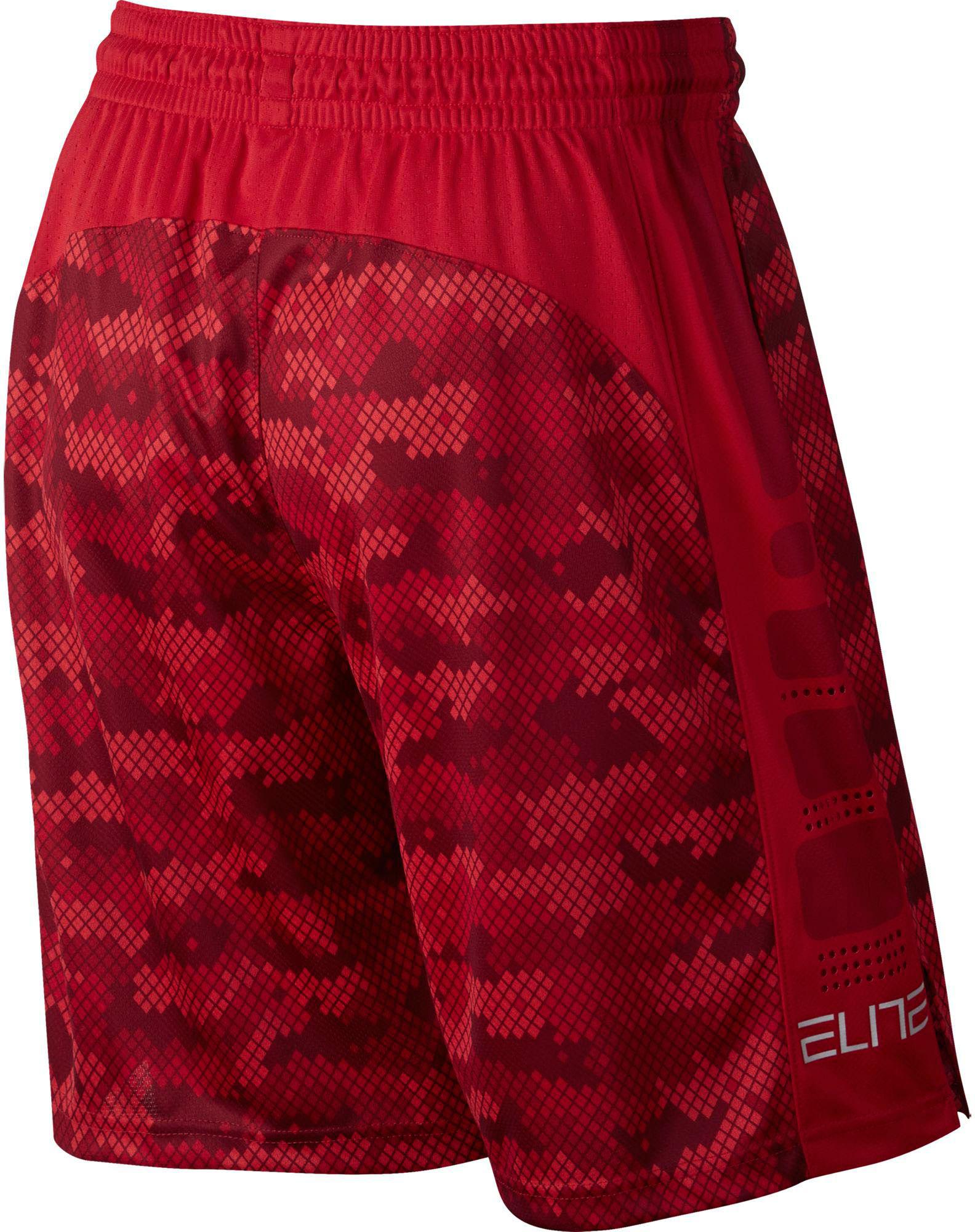 red nike elite shorts
