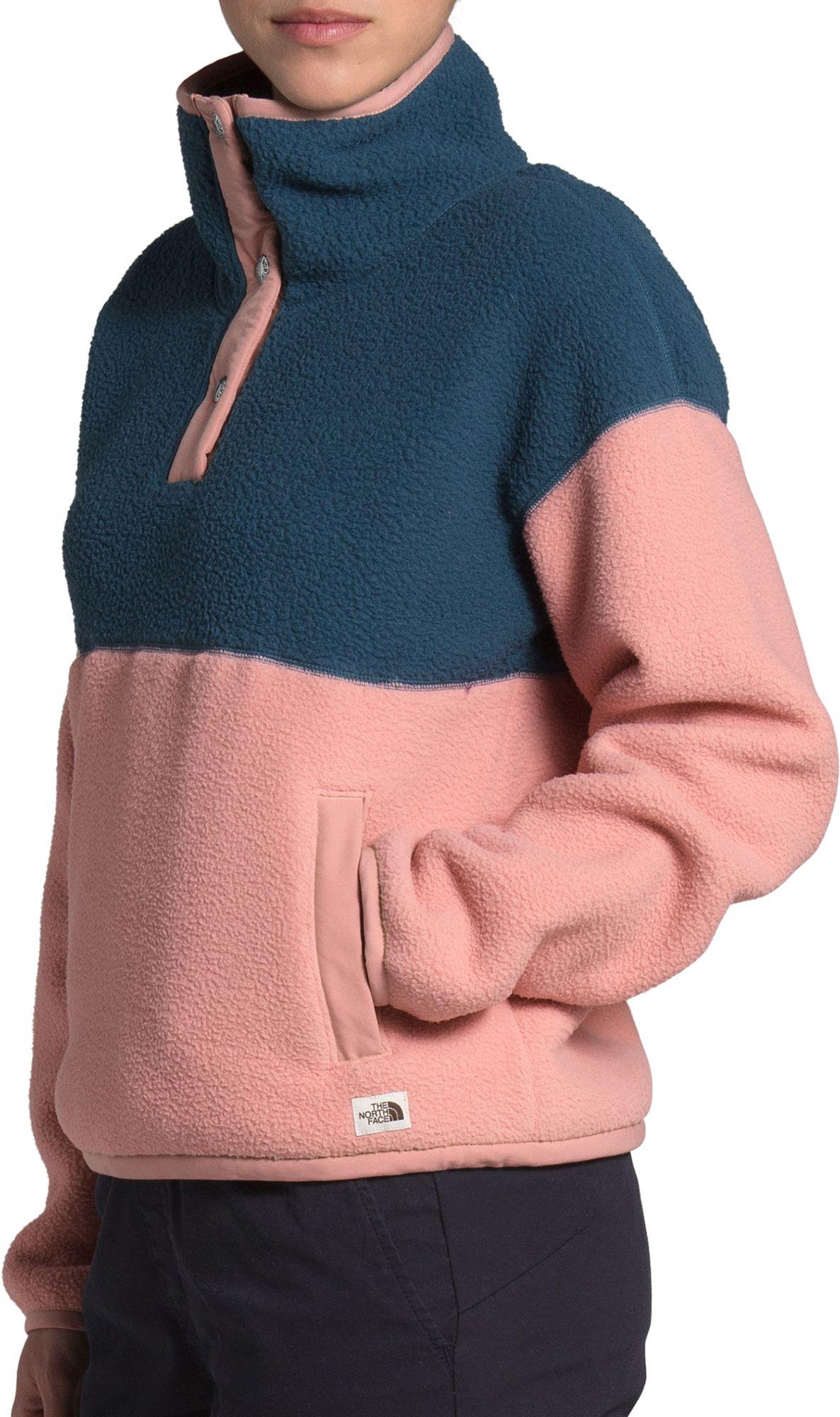 the north face cragmont fleece half snap sweatshirt