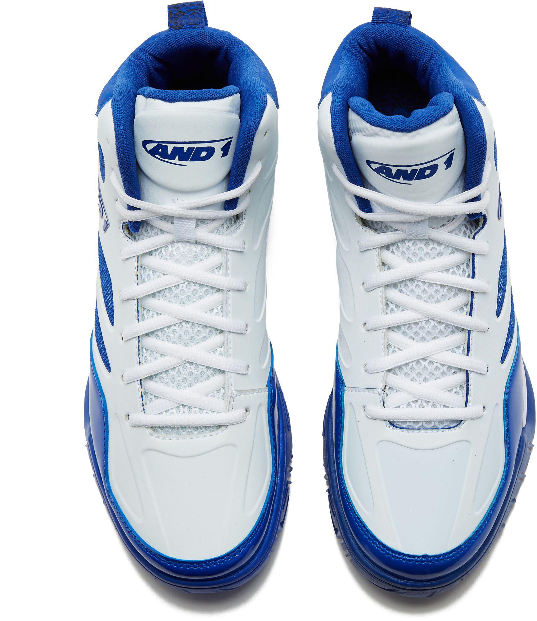 AND1 Synthetic Tactic Basketball Shoes in Blue/White (Blue