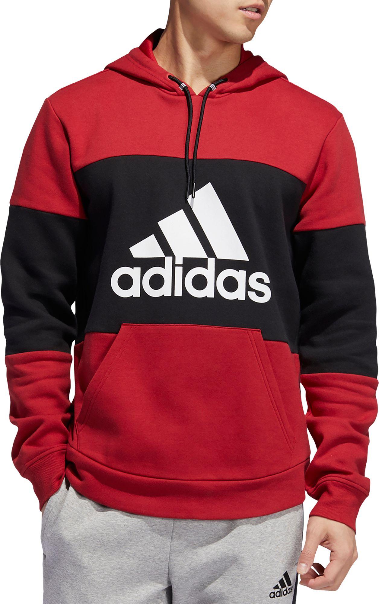 adidas men's post game fleece badge of sport graphic hoodie