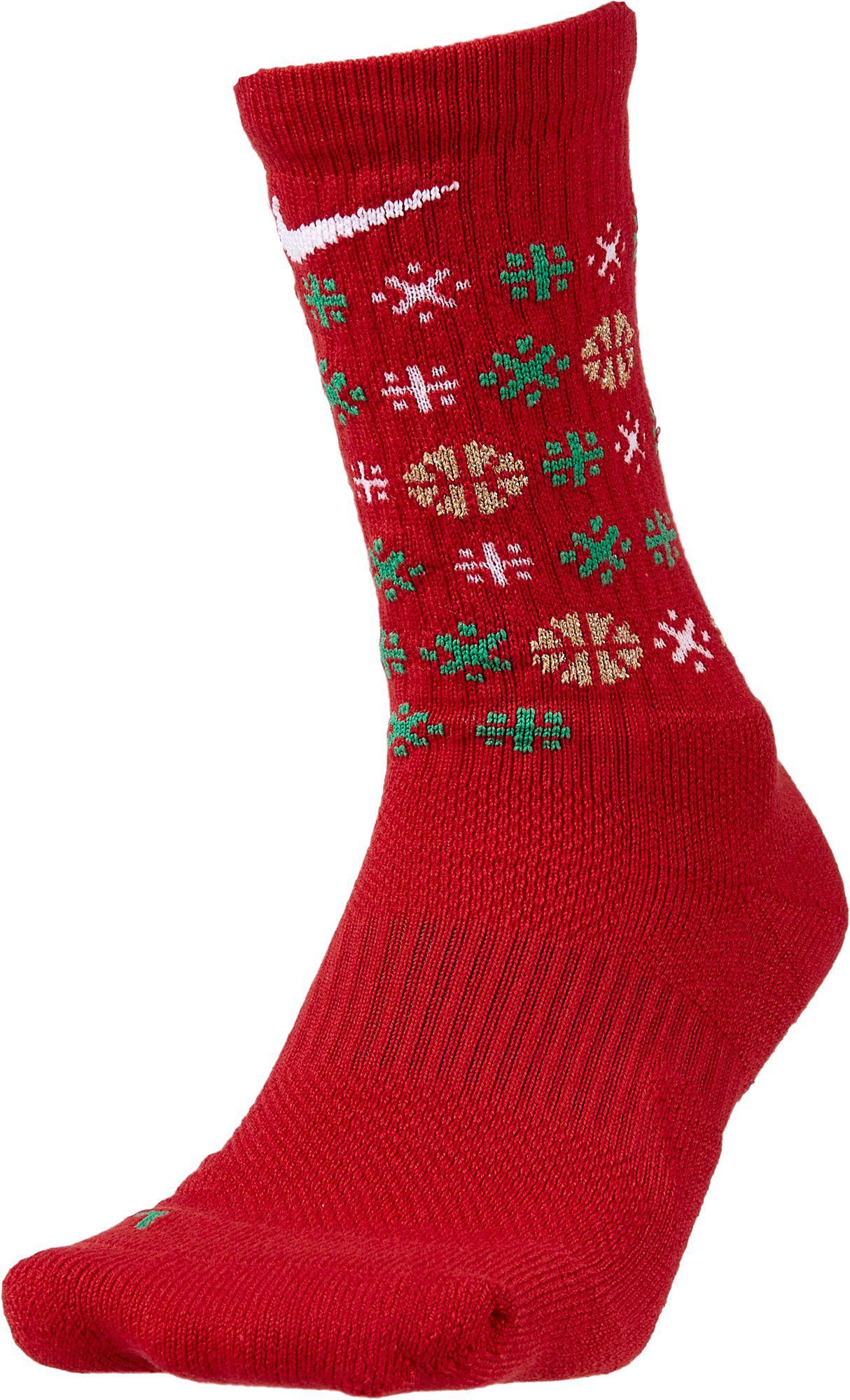 nike elite holiday basketball crew socks