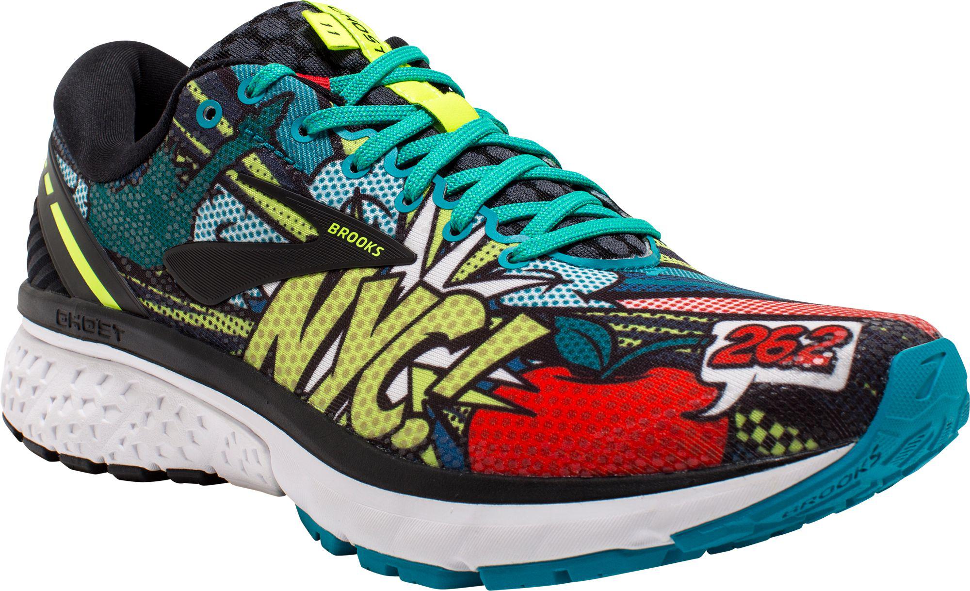 Brooks Synthetic Nyc Pop Art Ghost 11 Running Shoes in Black/Yellow