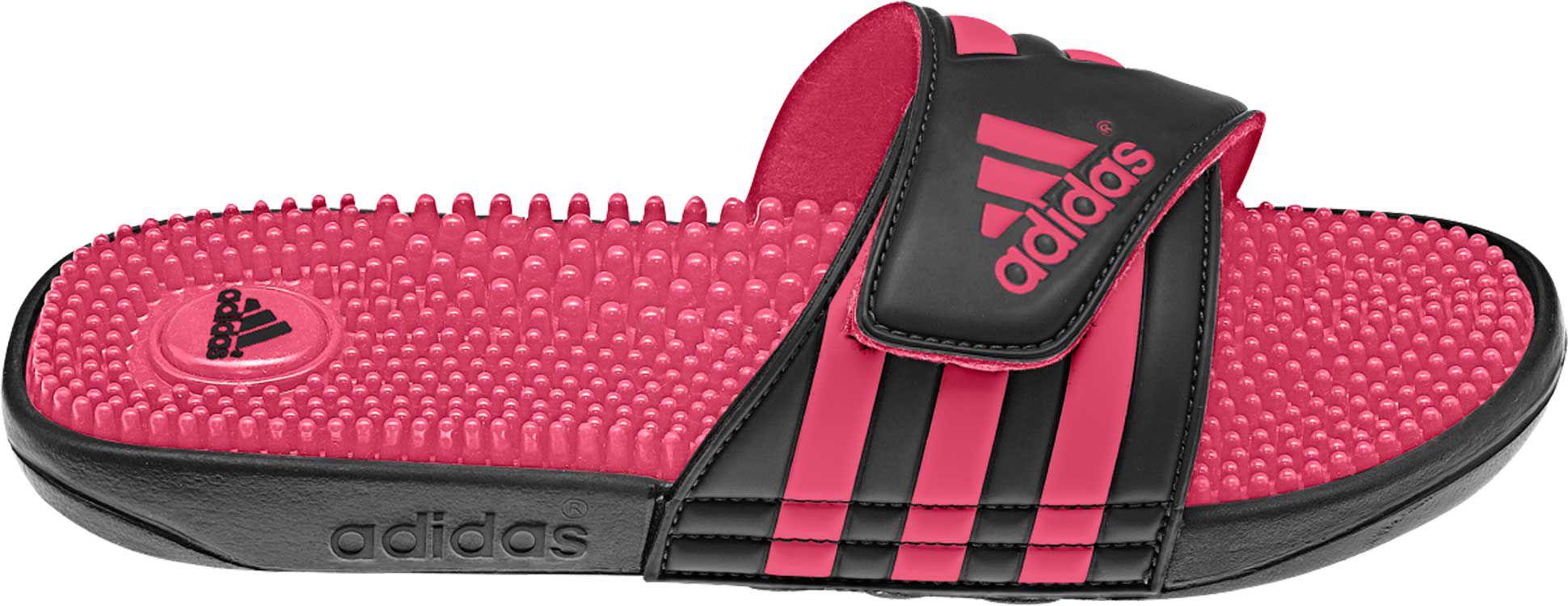 adidas Adissage Slides in Black/Pink (Pink) - Lyst