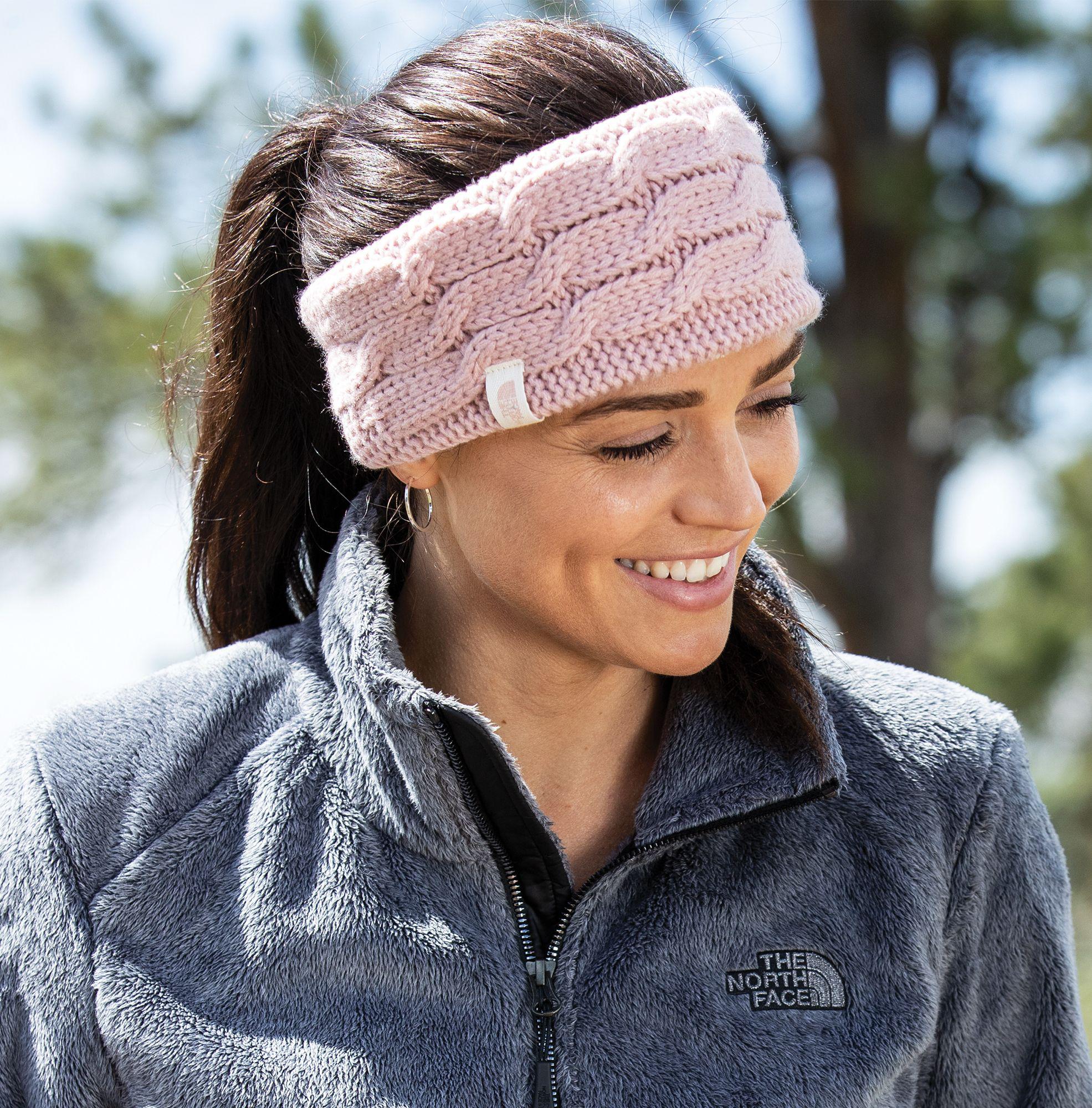 north face women's fuzzy cable ear band