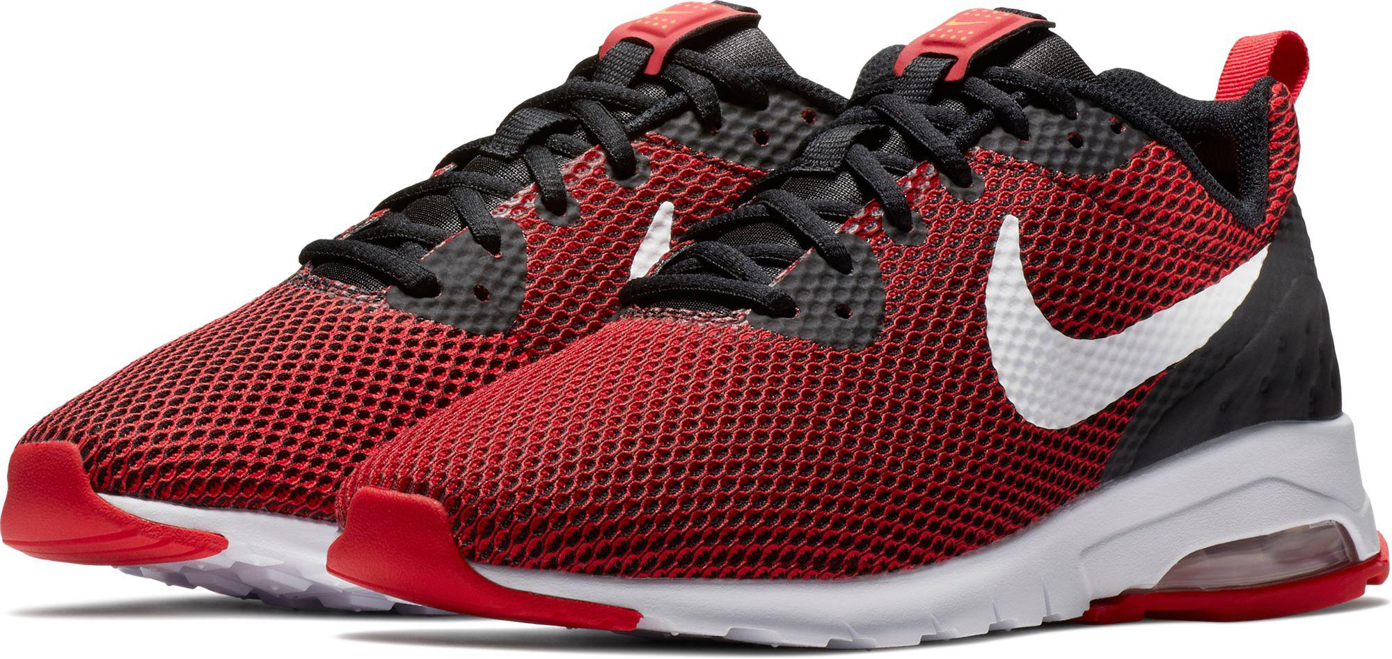 nike air max motion red and black