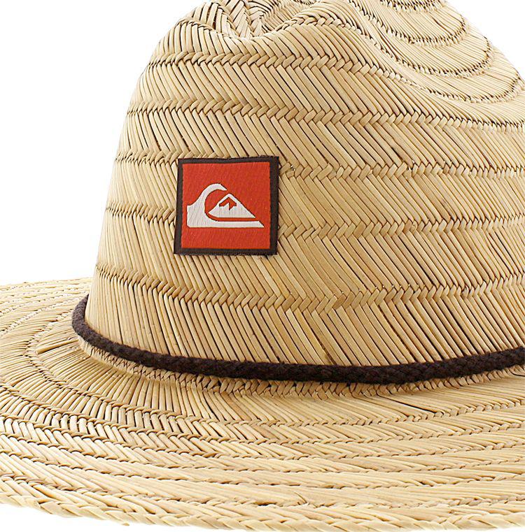 Quiksilver Mens Pierside Straw Sun Hat in Natural/Red (Natural) for Men