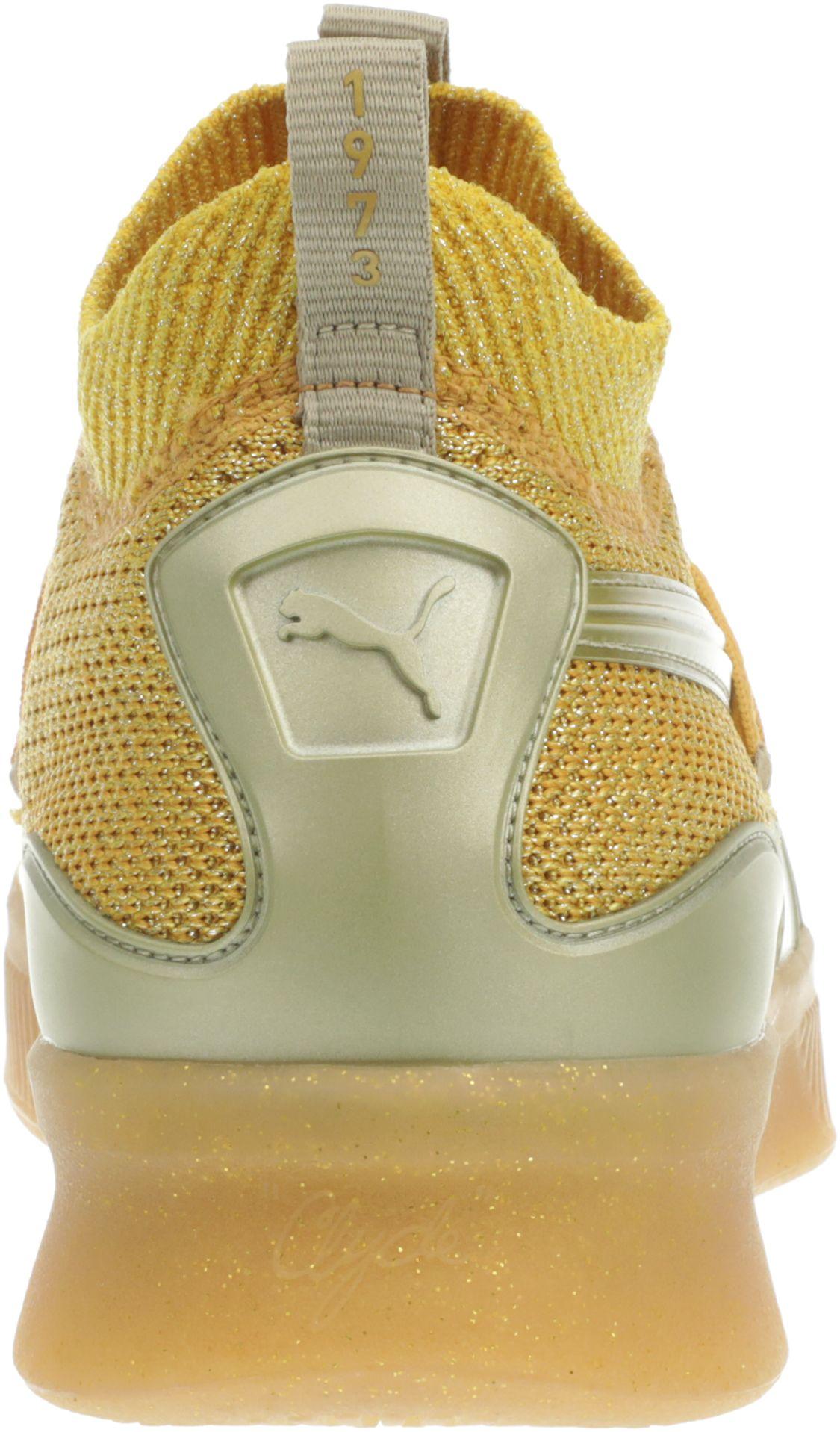 gold puma basketball shoes