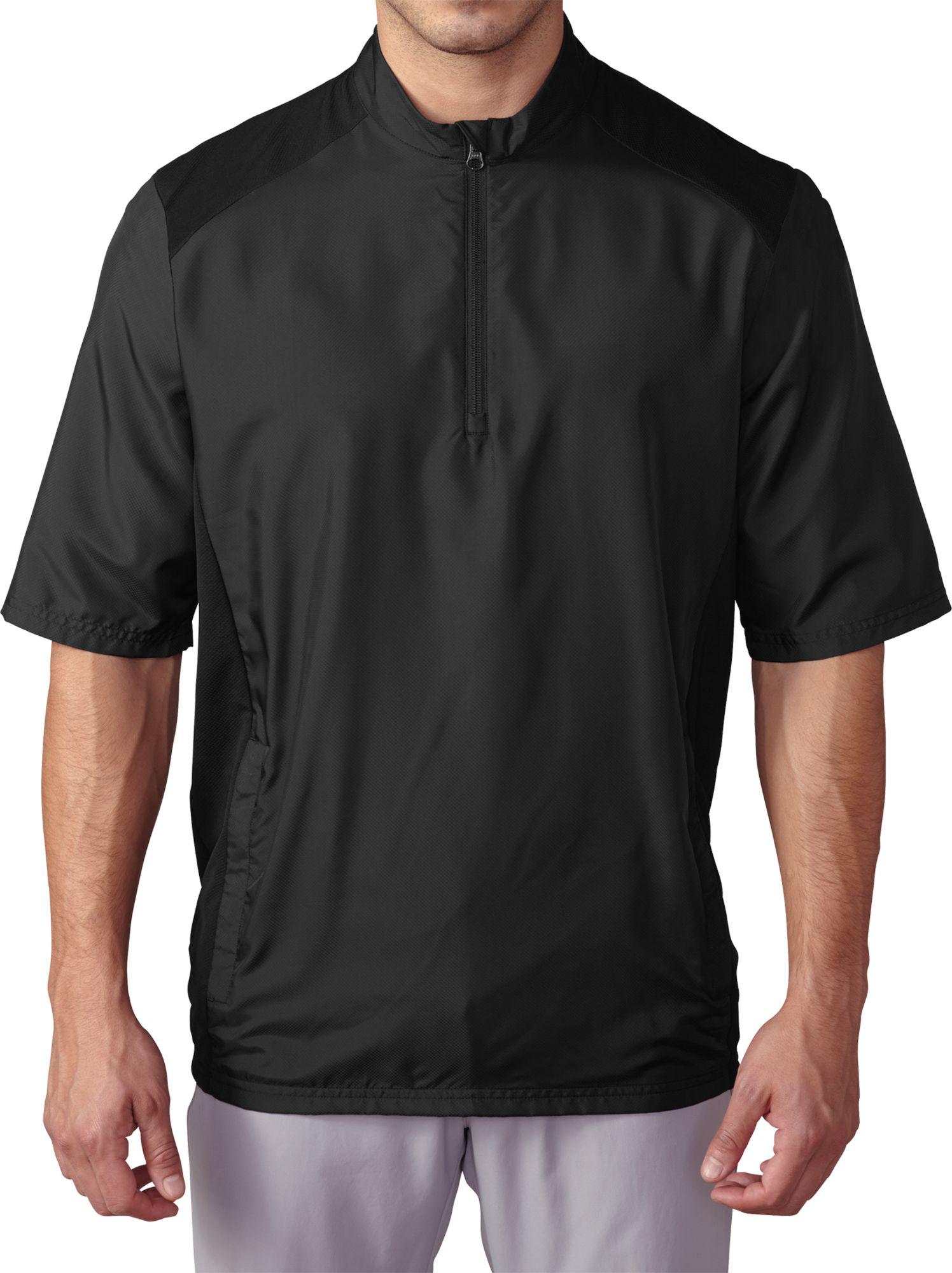 Download adidas Synthetic Club Short Sleeve Golf Wind Jacket in ...
