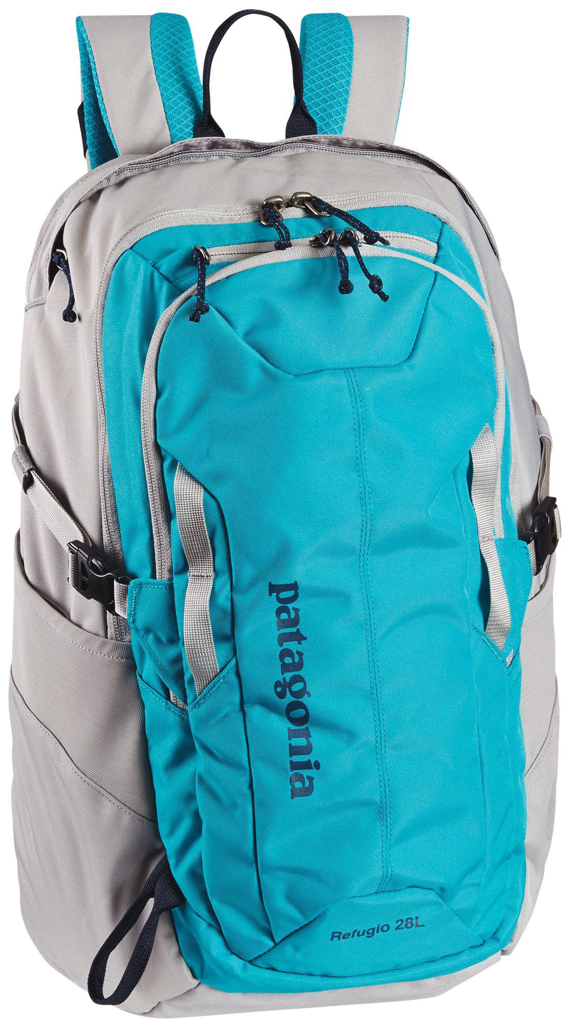 blue patagonia backpack
